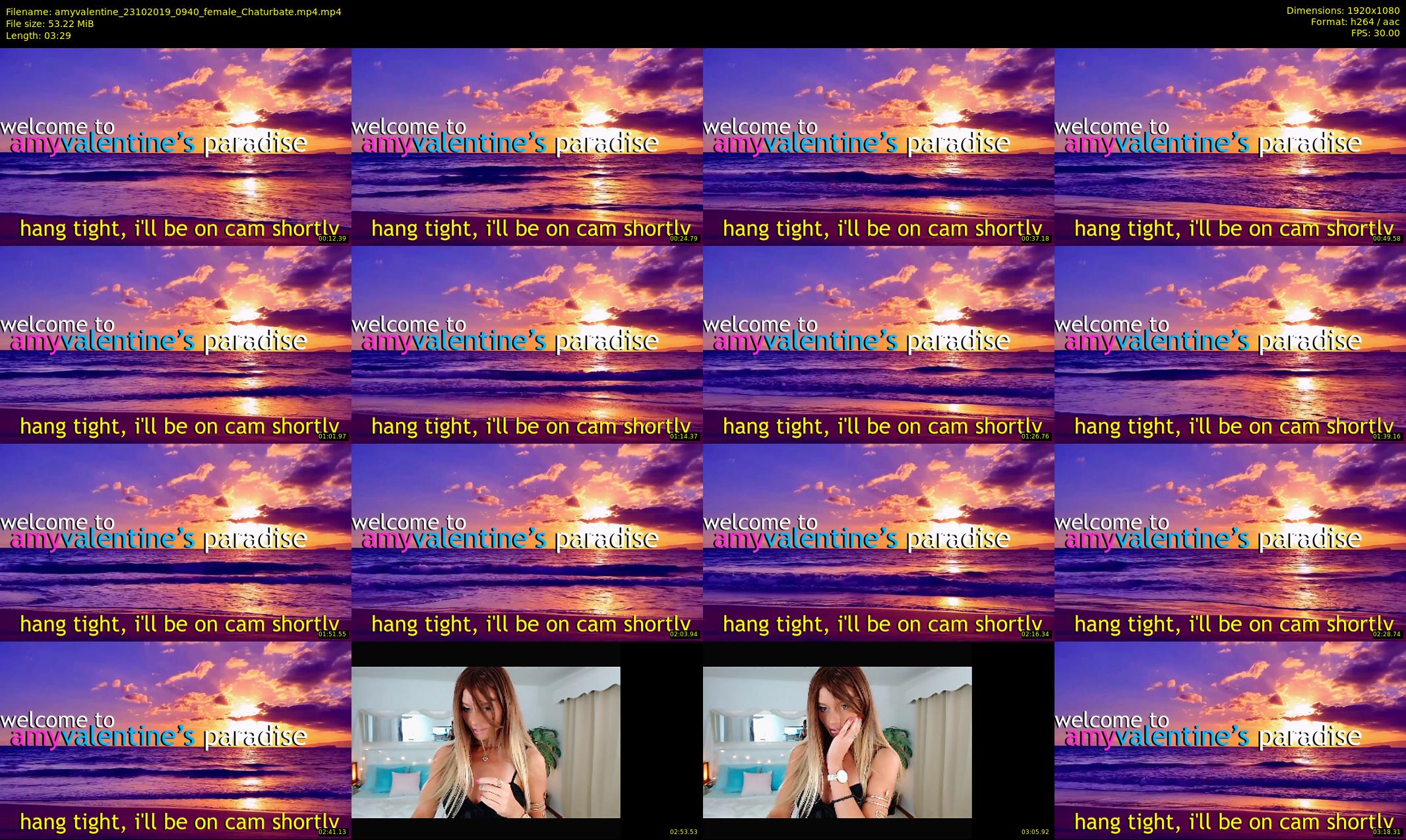amyvalentine — 4 minute Chaturbate female cam show recording, 1080p, Oct 23, 2019