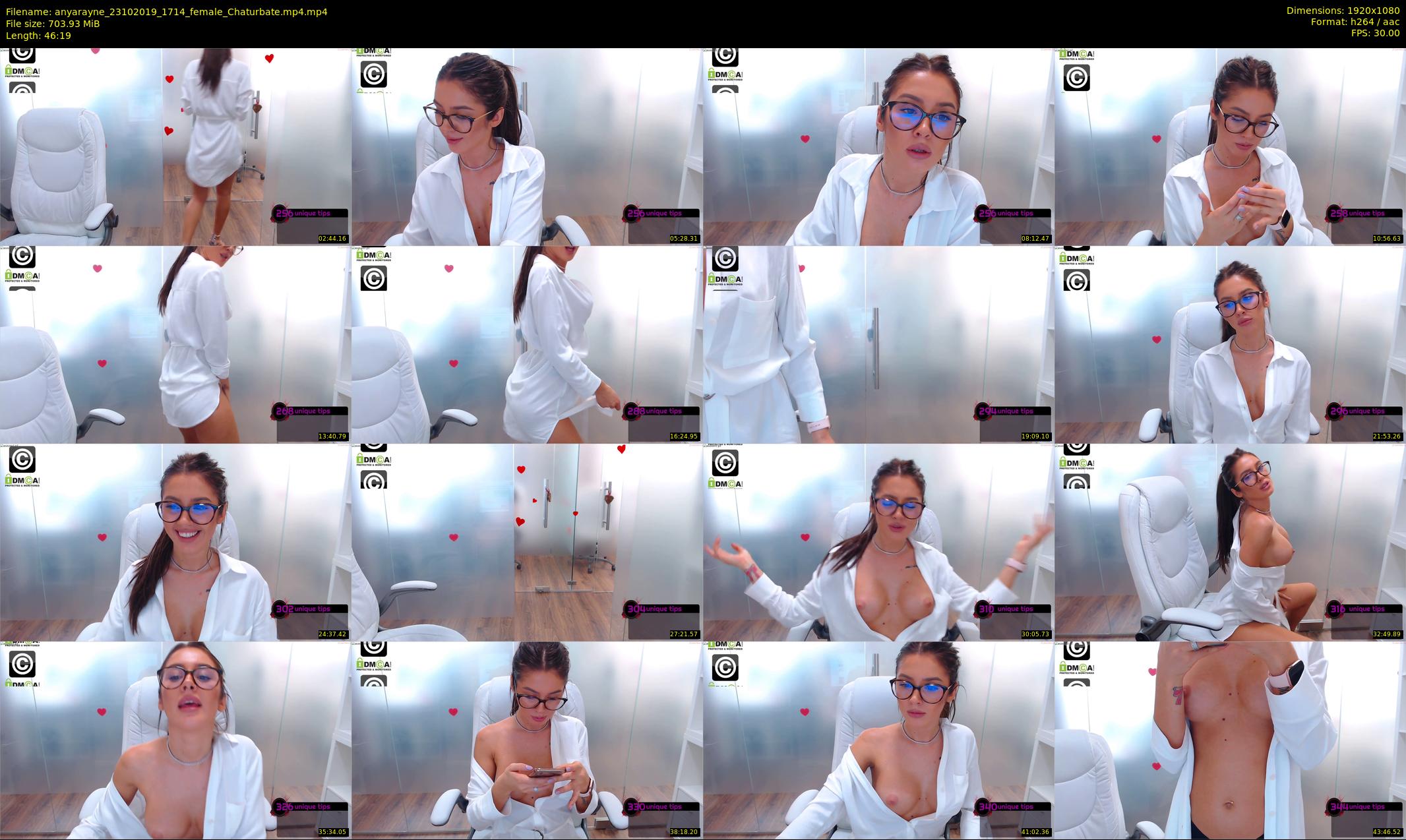 anyarayne — 47 minute Chaturbate female cam show recording, 1080p, Oct 23, 2019