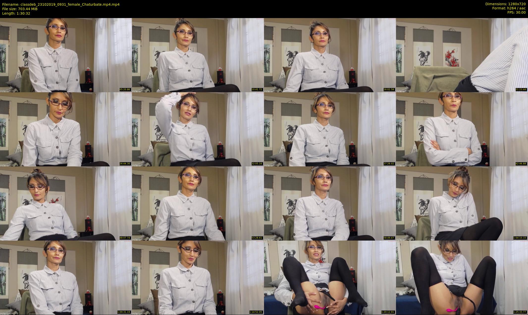 classdeb — 91 minute Chaturbate female cam show recording, 720p, Oct 23, 2019