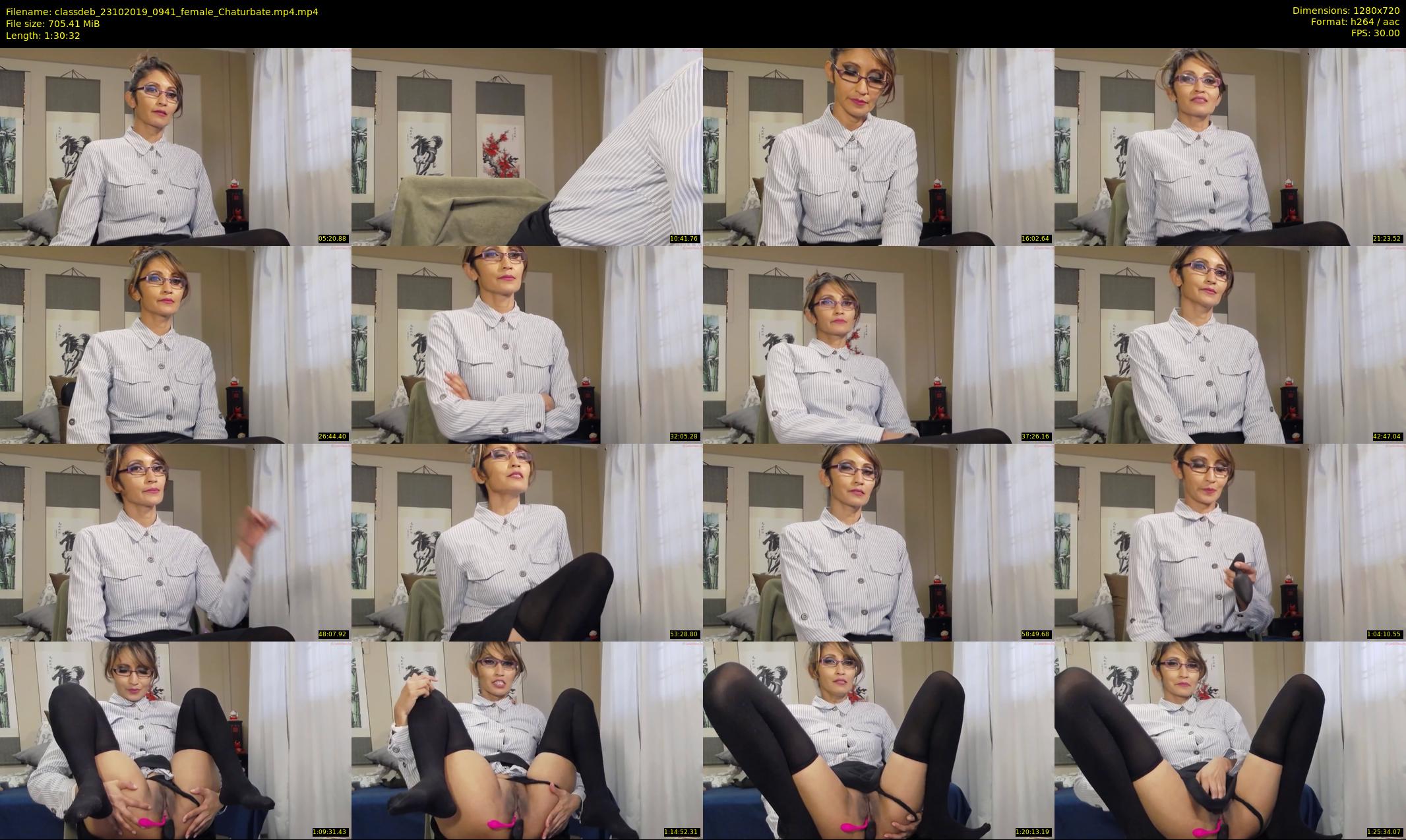 classdeb — 91 minute Chaturbate female cam show recording, 720p, Oct 23, 2019