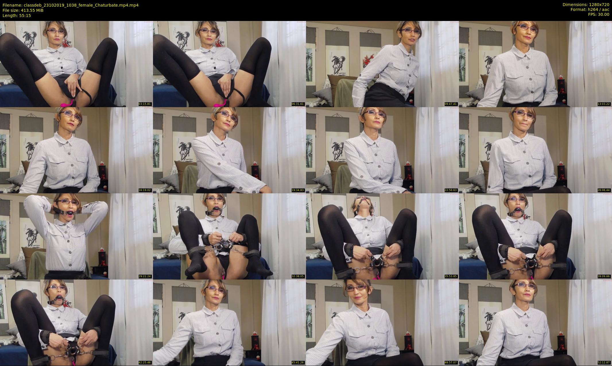 classdeb — 56 minute Chaturbate female cam show recording, 720p, Oct 23, 2019