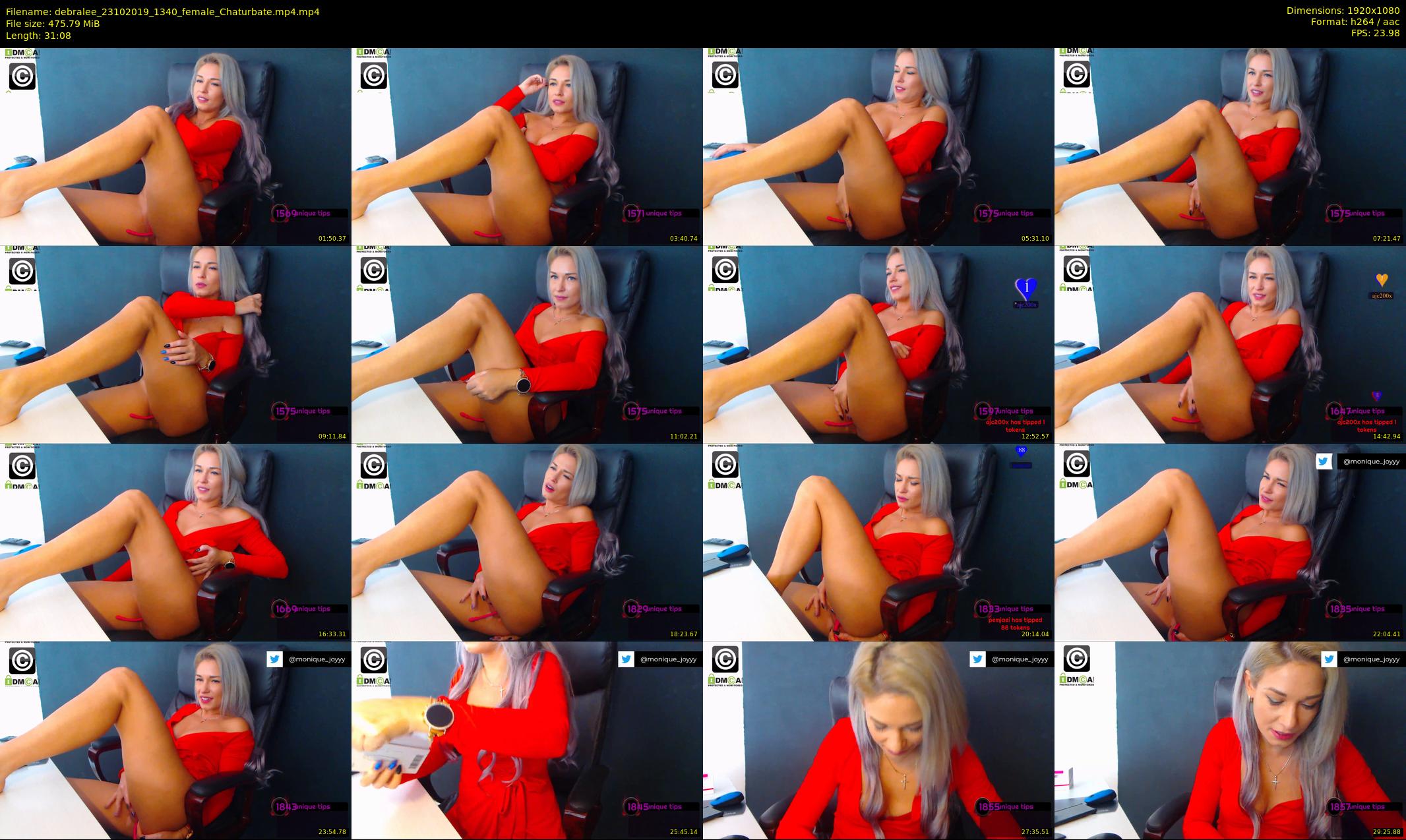 debralee — 32 minute Chaturbate female cam show recording, 1080p, Oct 23, 2019