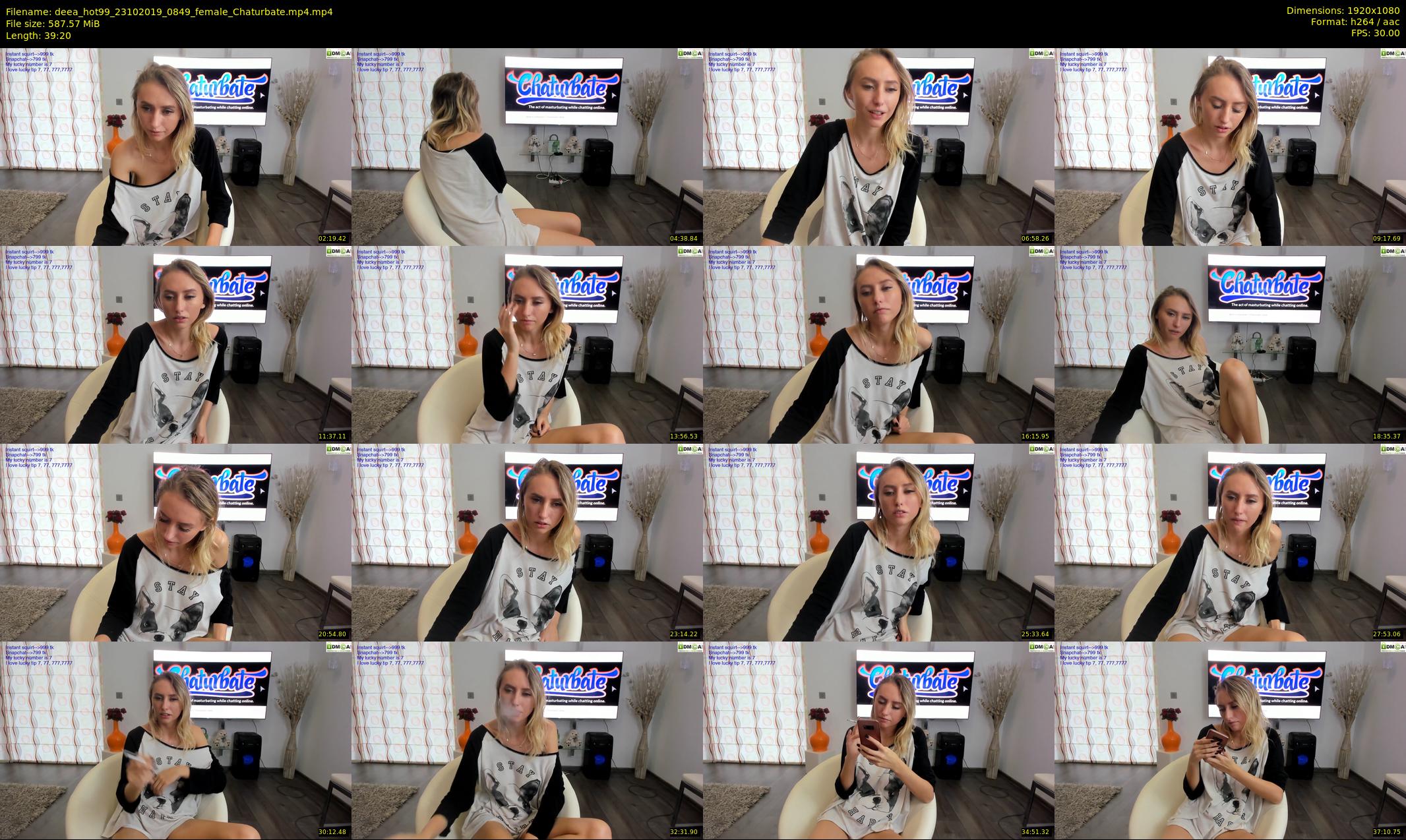 deea_hot99 — 40 minute Chaturbate female cam show recording, 1080p, Oct 23, 2019
