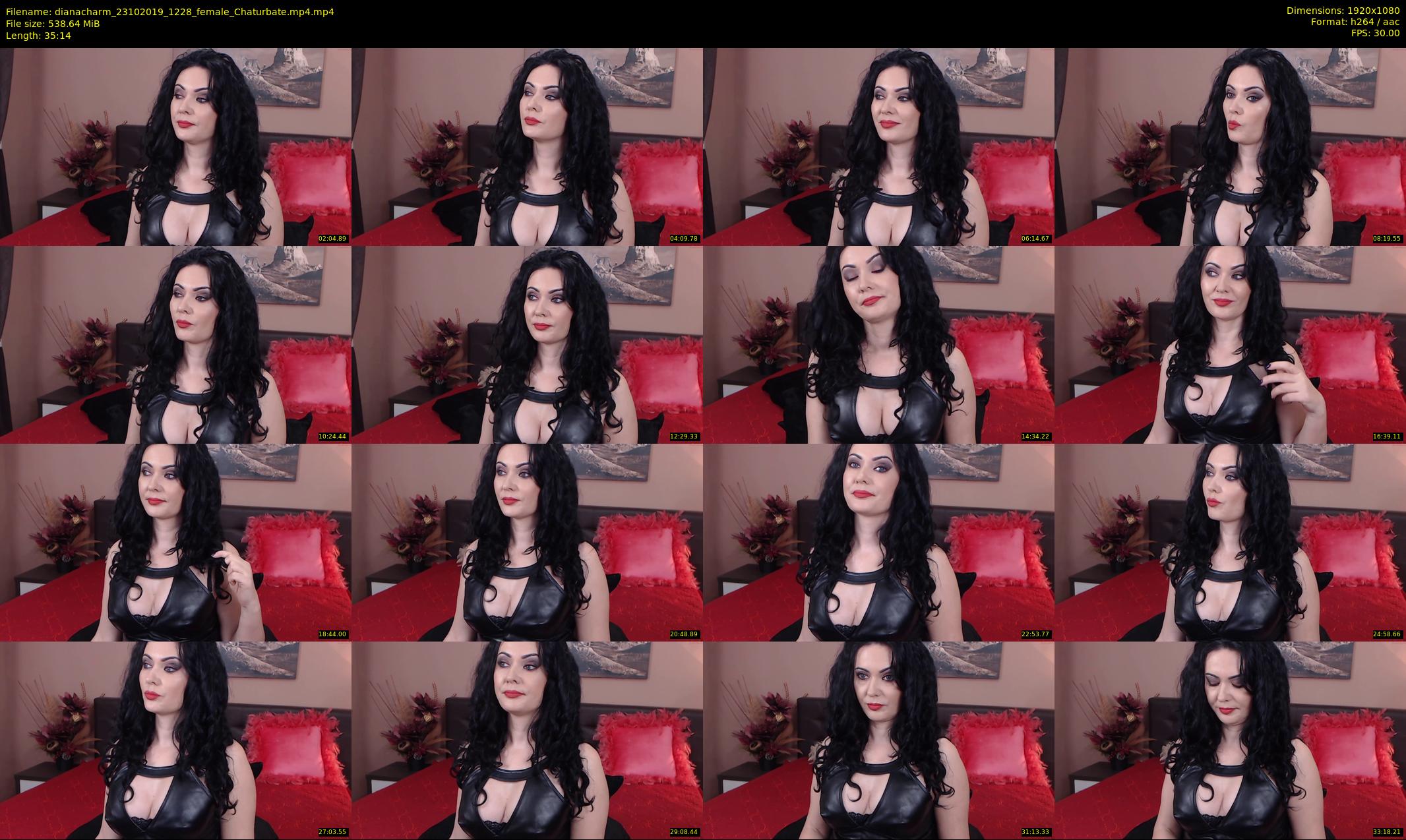 dianacharm — 36 minute Chaturbate female cam show recording, 1080p, Oct 23, 2019