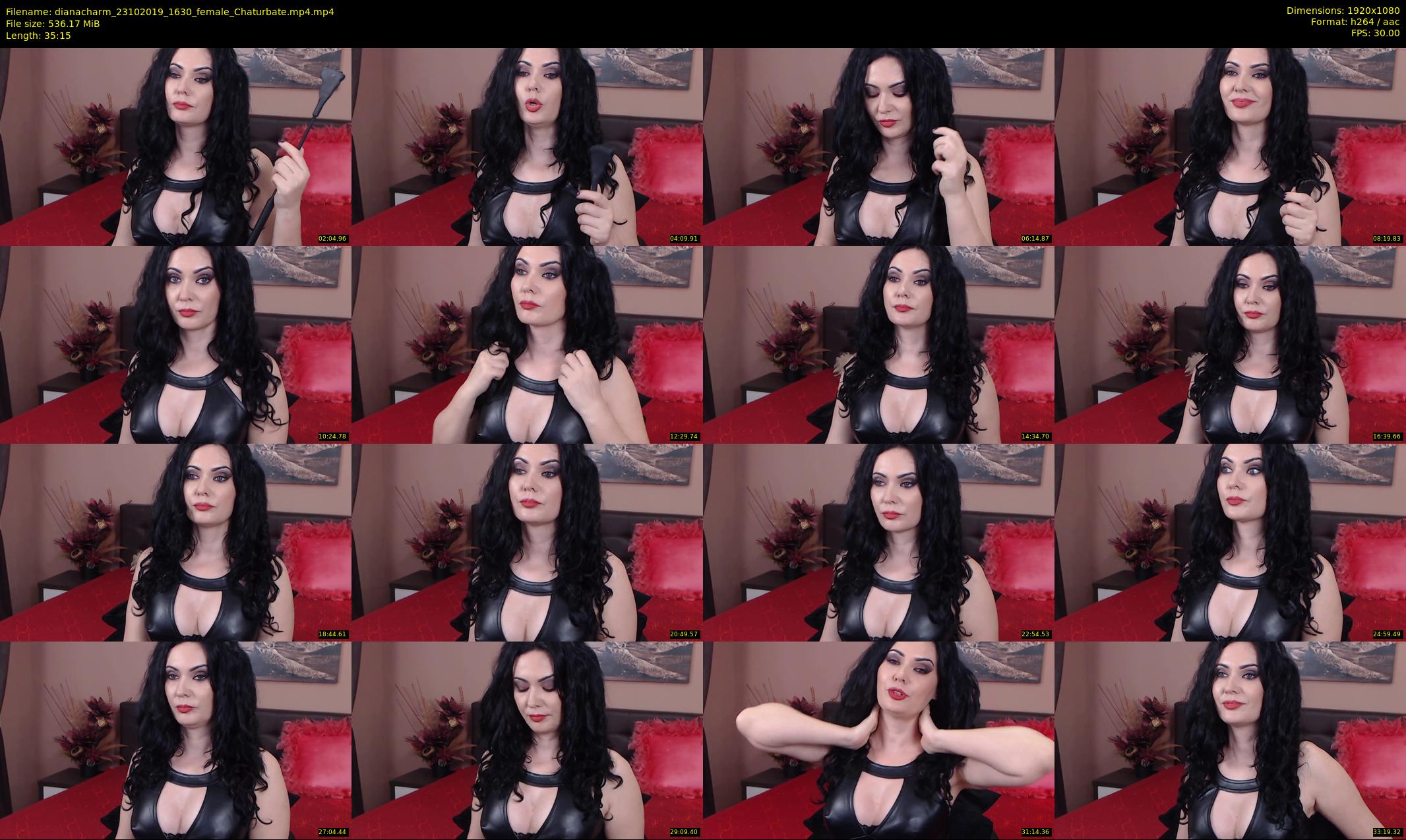 dianacharm — 36 minute Chaturbate female cam show recording, 1080p, Oct 23, 2019