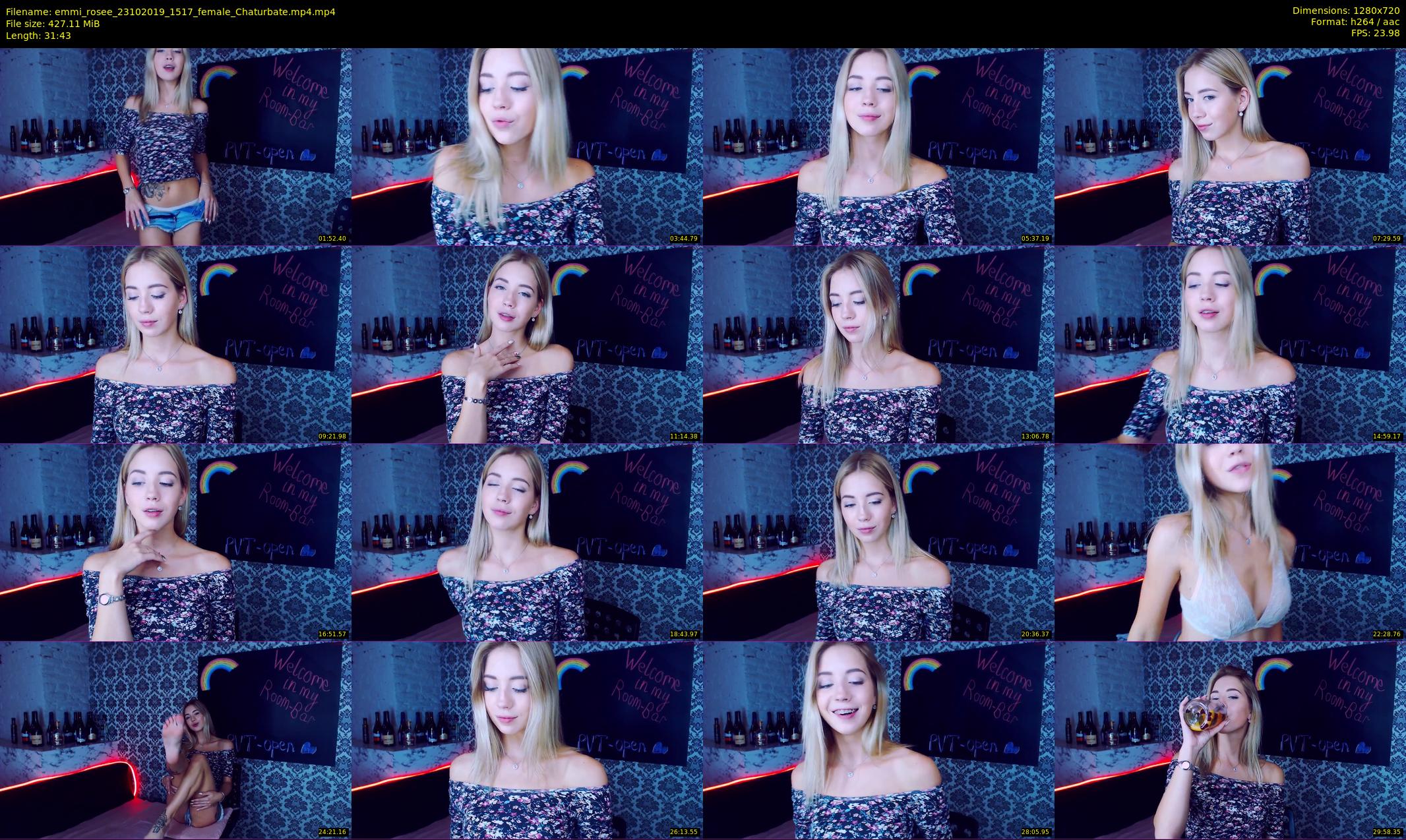 emmi_rosee — 32 minute Chaturbate female cam show recording, 720p, Oct 23, 2019