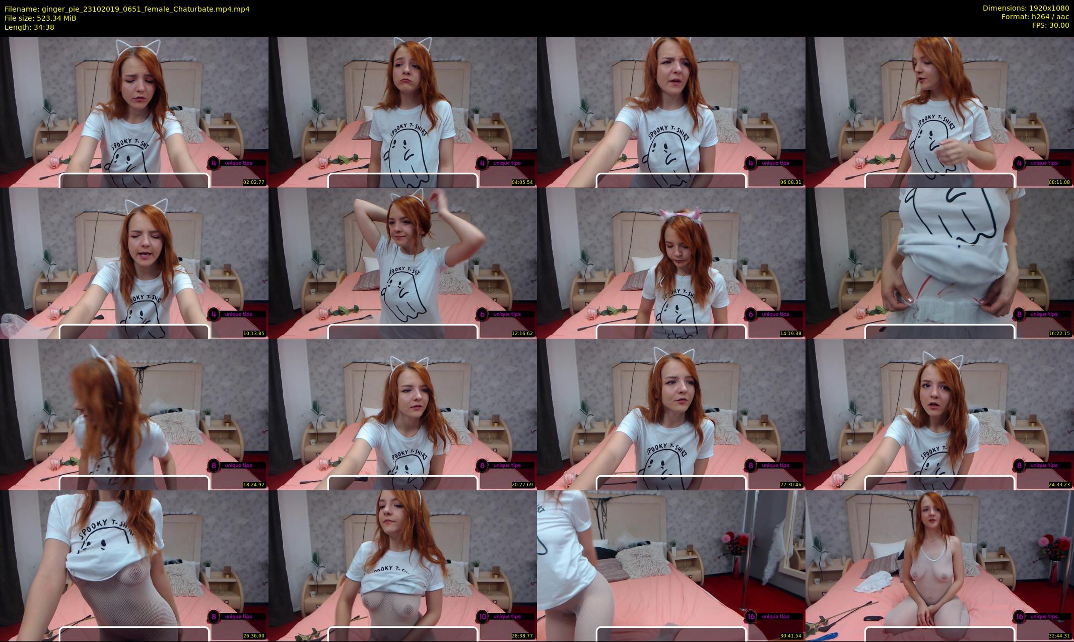 ginger_pie — 35 minute Chaturbate female cam show recording, 1080p, Oct 23, 2019