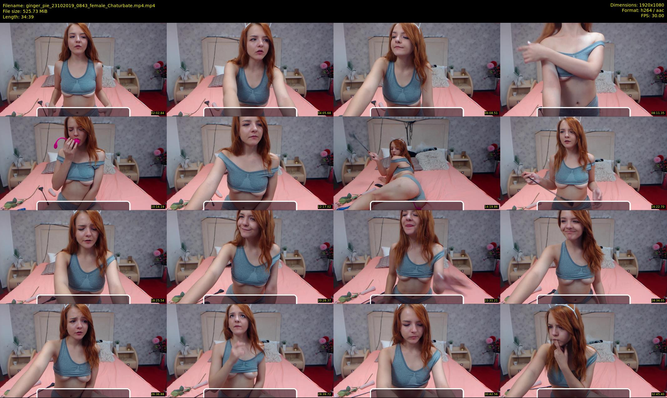 ginger_pie — 35 minute Chaturbate female cam show recording, 1080p, Oct 23, 2019