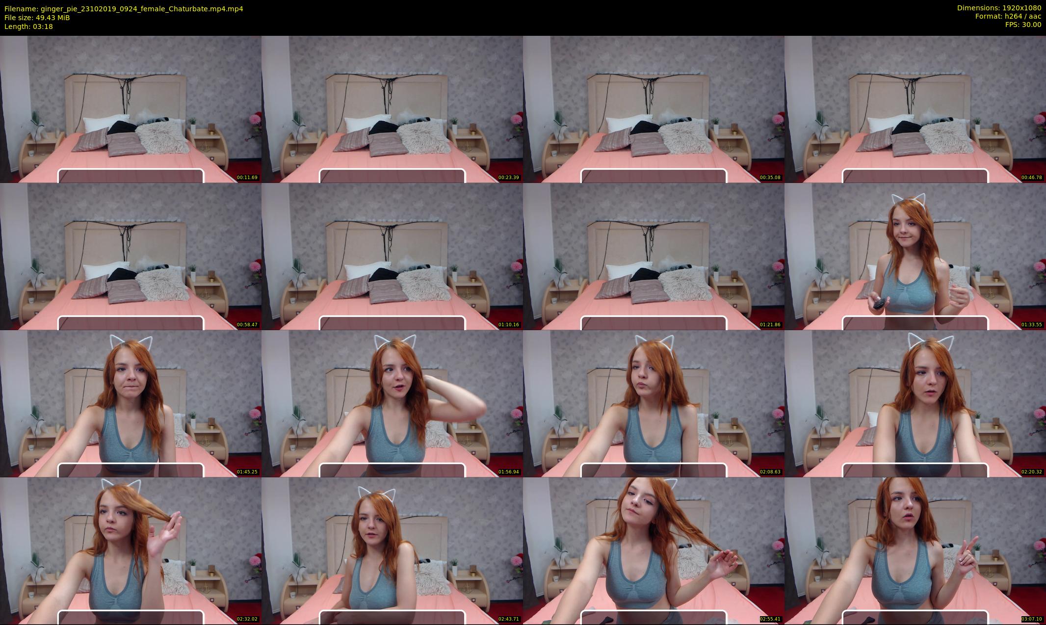 ginger_pie — 4 minute Chaturbate female cam show recording, 1080p, Oct 23, 2019