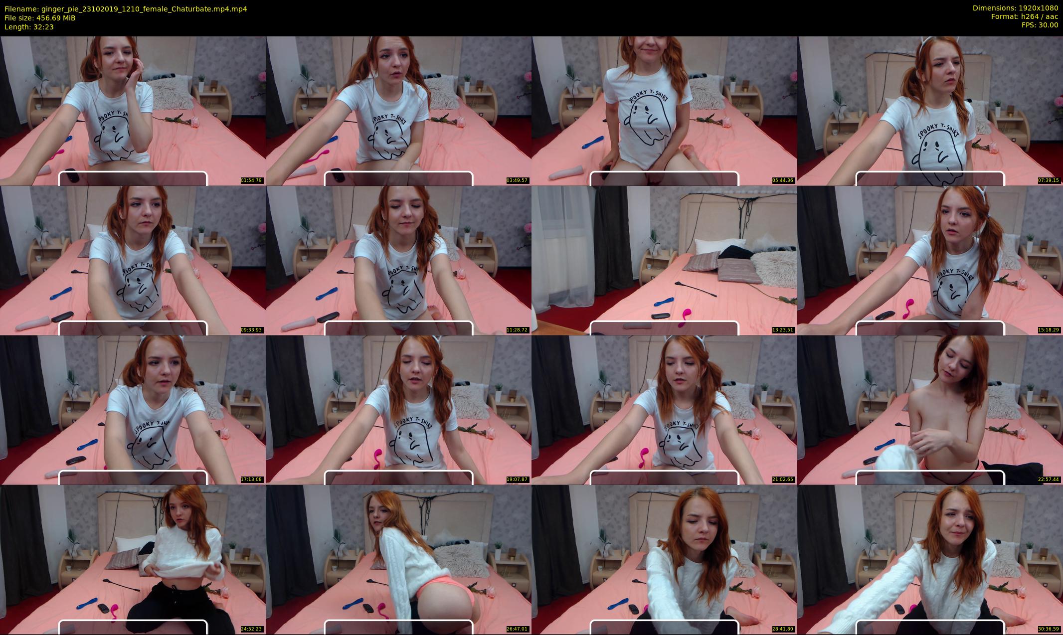 ginger_pie — 33 minute Chaturbate female cam show recording, 1080p, Oct 23, 2019
