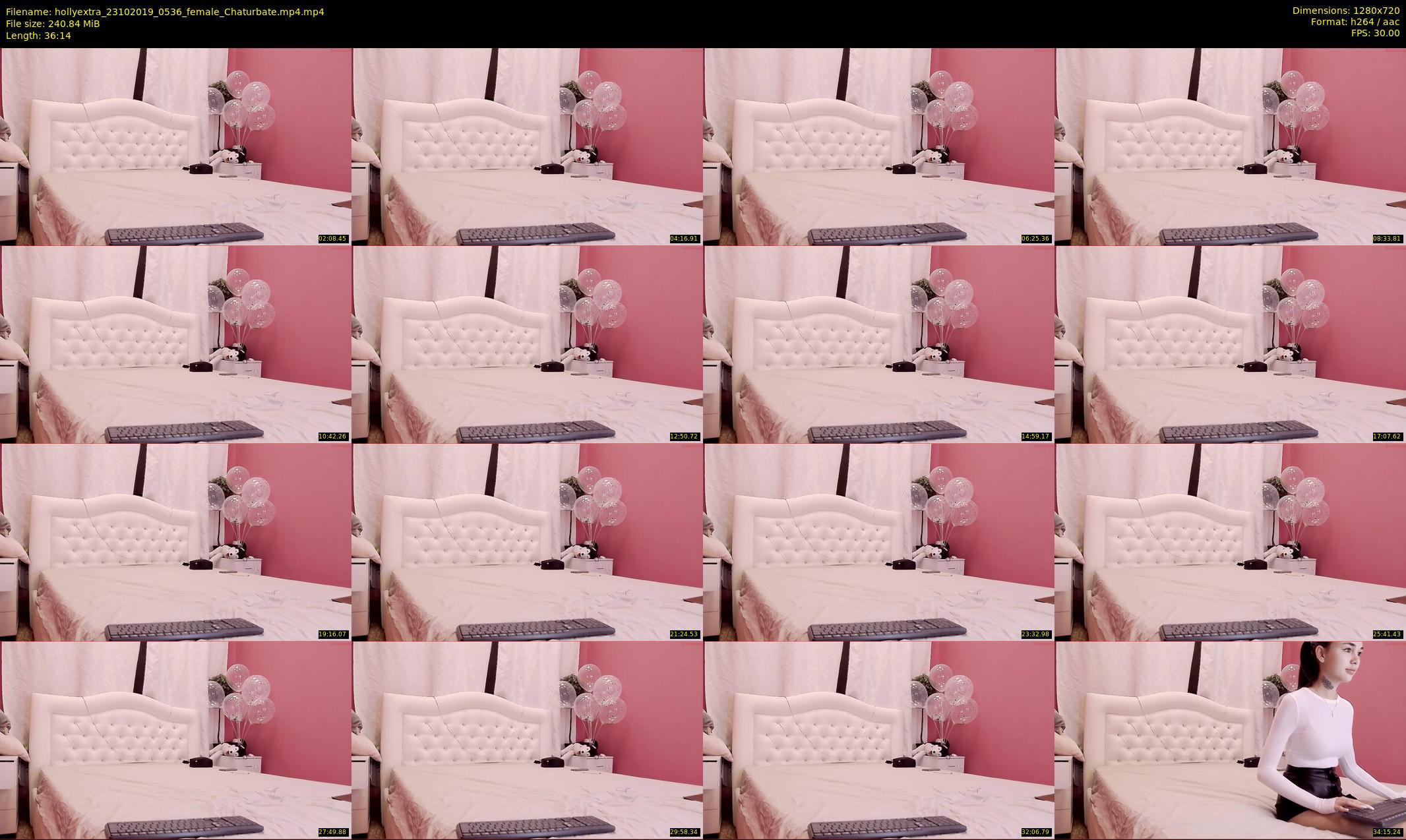 hollyextra — 37 minute Chaturbate female cam show recording, 720p, Oct 23, 2019