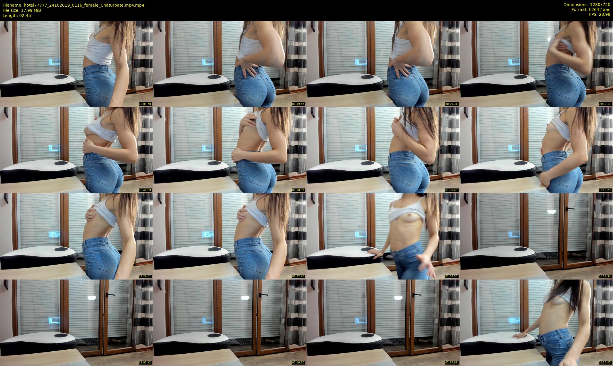 hotel77777 — 3 minute Chaturbate female cam show recording, 720p, Oct 24, 2019