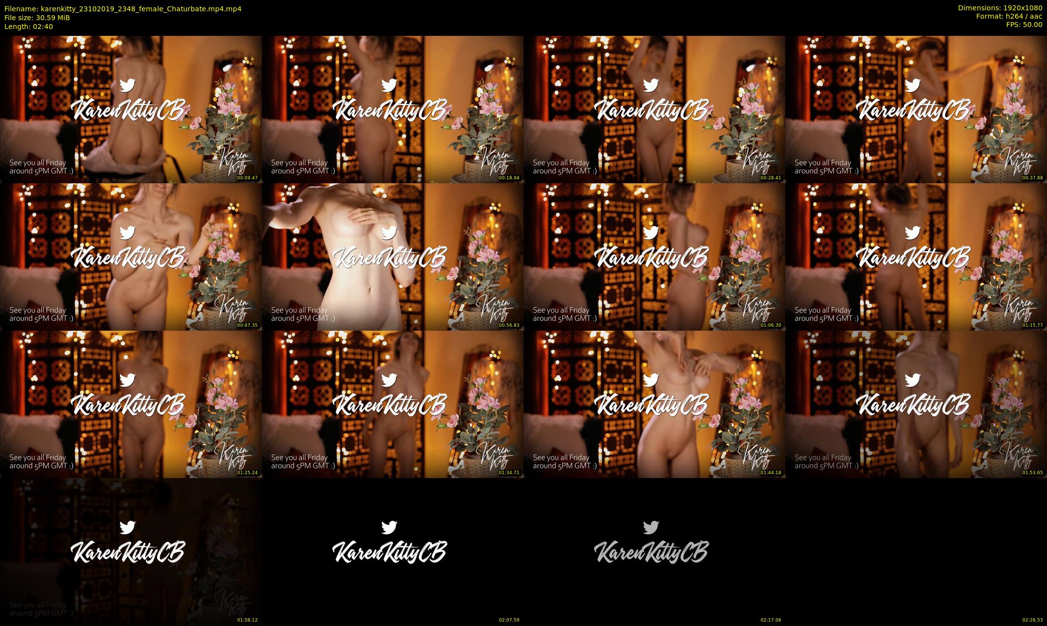 karenkitty — 3 minute Chaturbate female cam show recording, 1080p, Oct 23, 2019