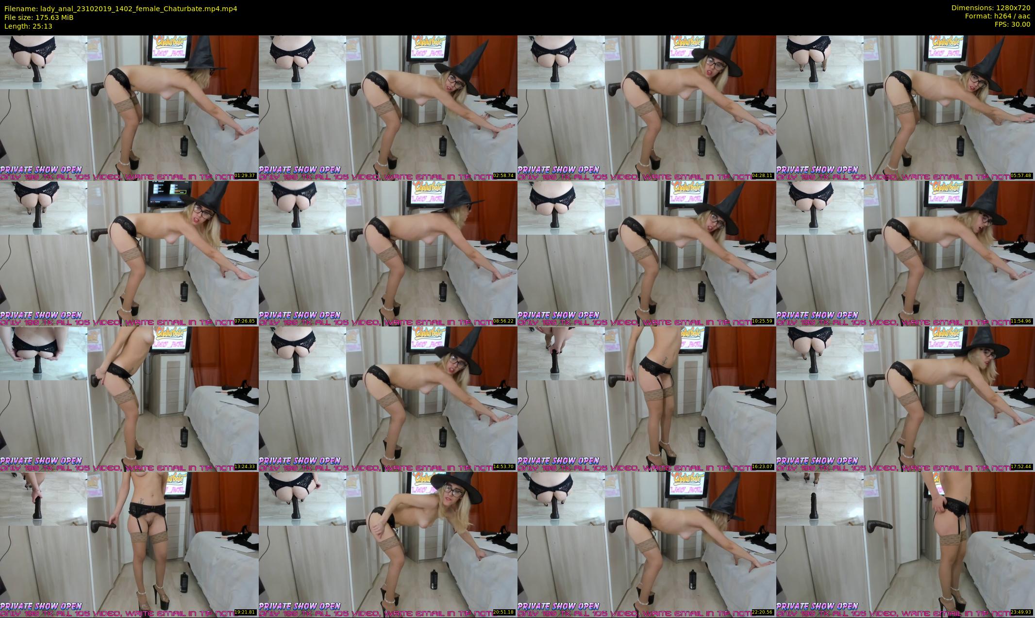lady_anal — 26 minute Chaturbate female cam show recording, 720p, Oct 23, 2019