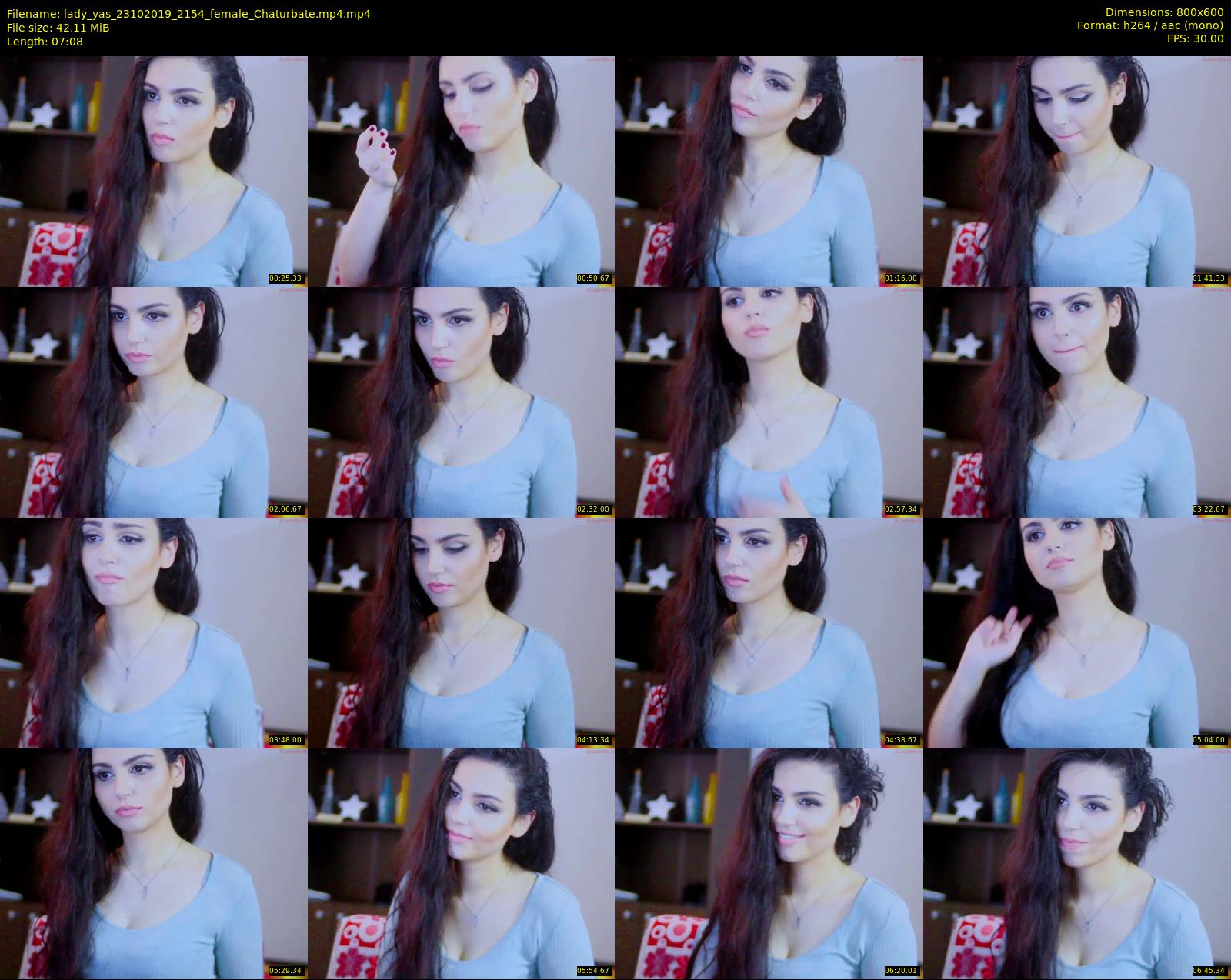 lady_yas — 8 minute Chaturbate female cam show recording, 480p, Oct 23, 2019