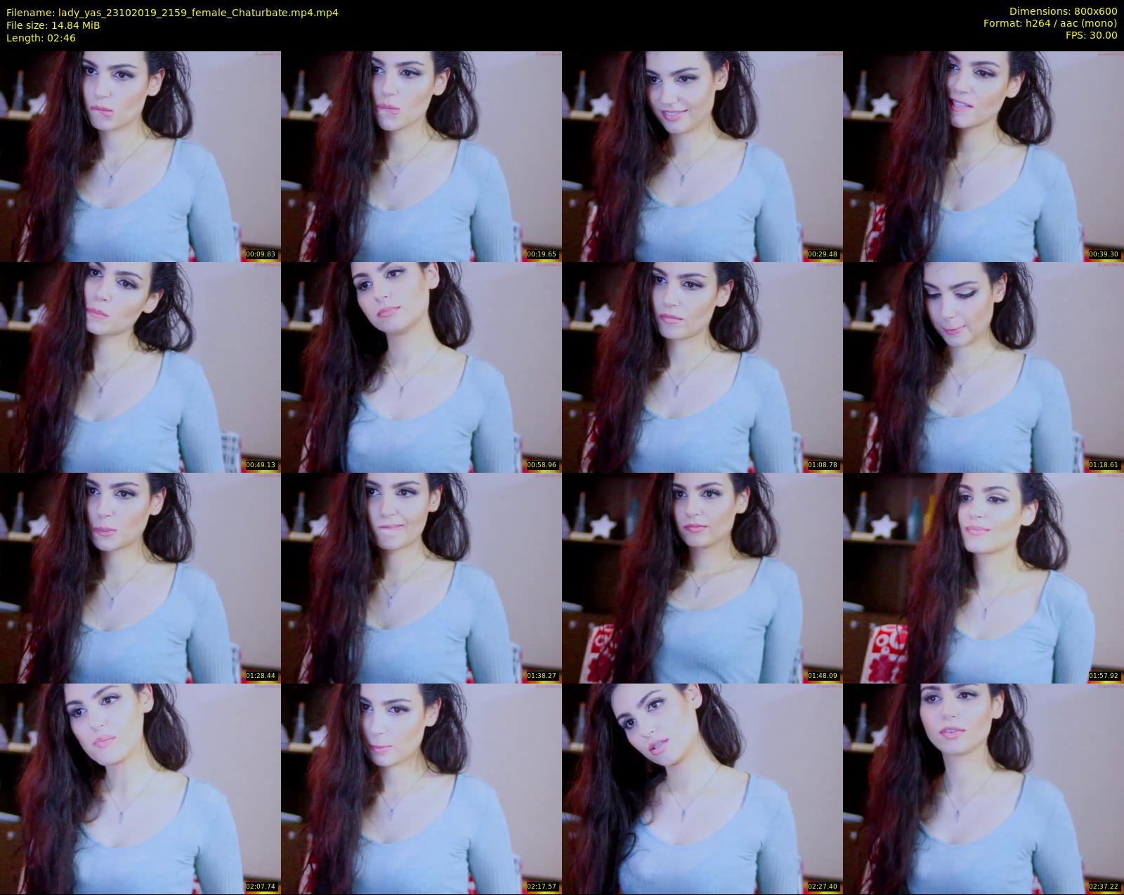 lady_yas — 3 minute Chaturbate female cam show recording, 480p, Oct 23, 2019