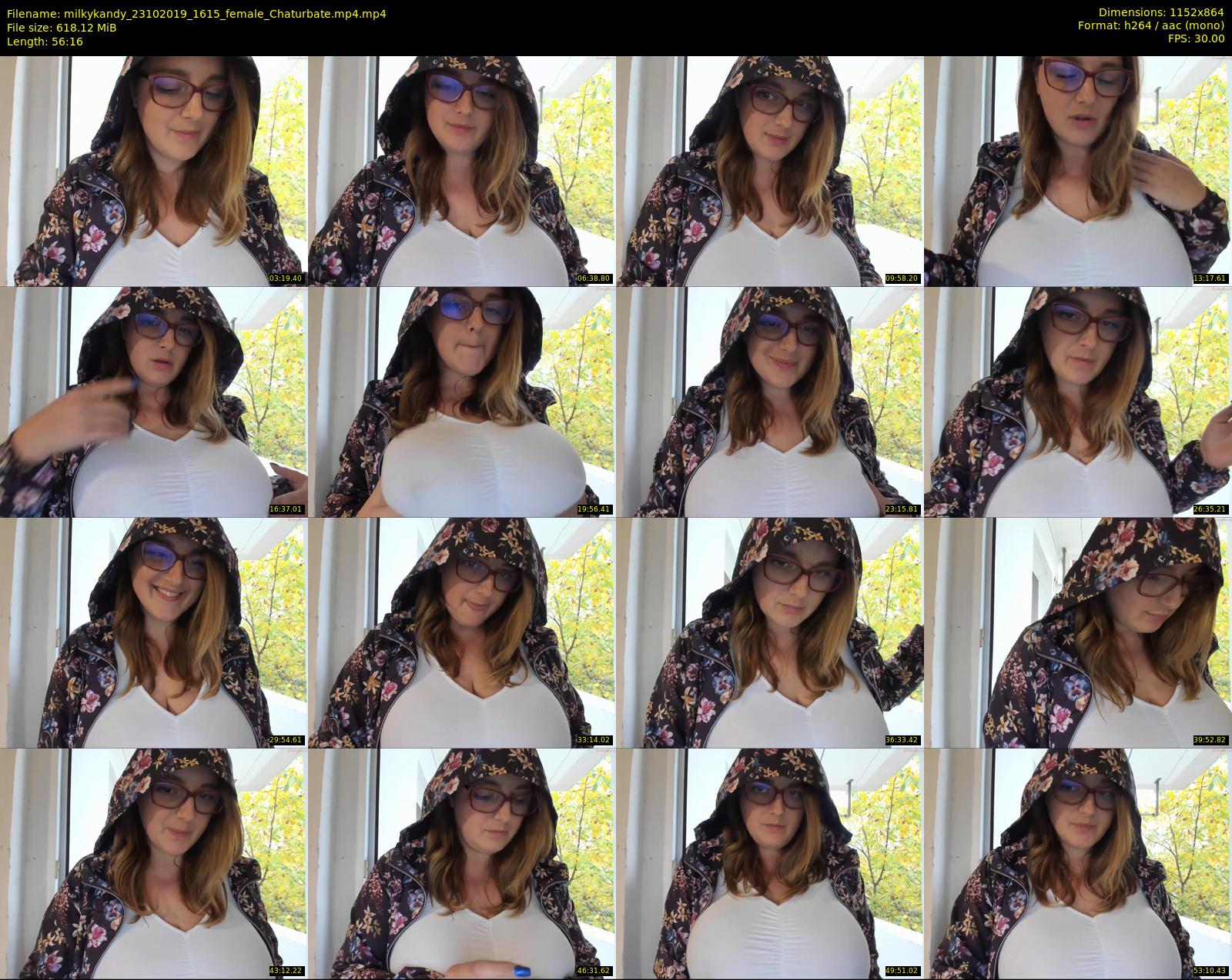 milkykandy — 57 minute Chaturbate female cam show recording, 720p, Oct 23, 2019