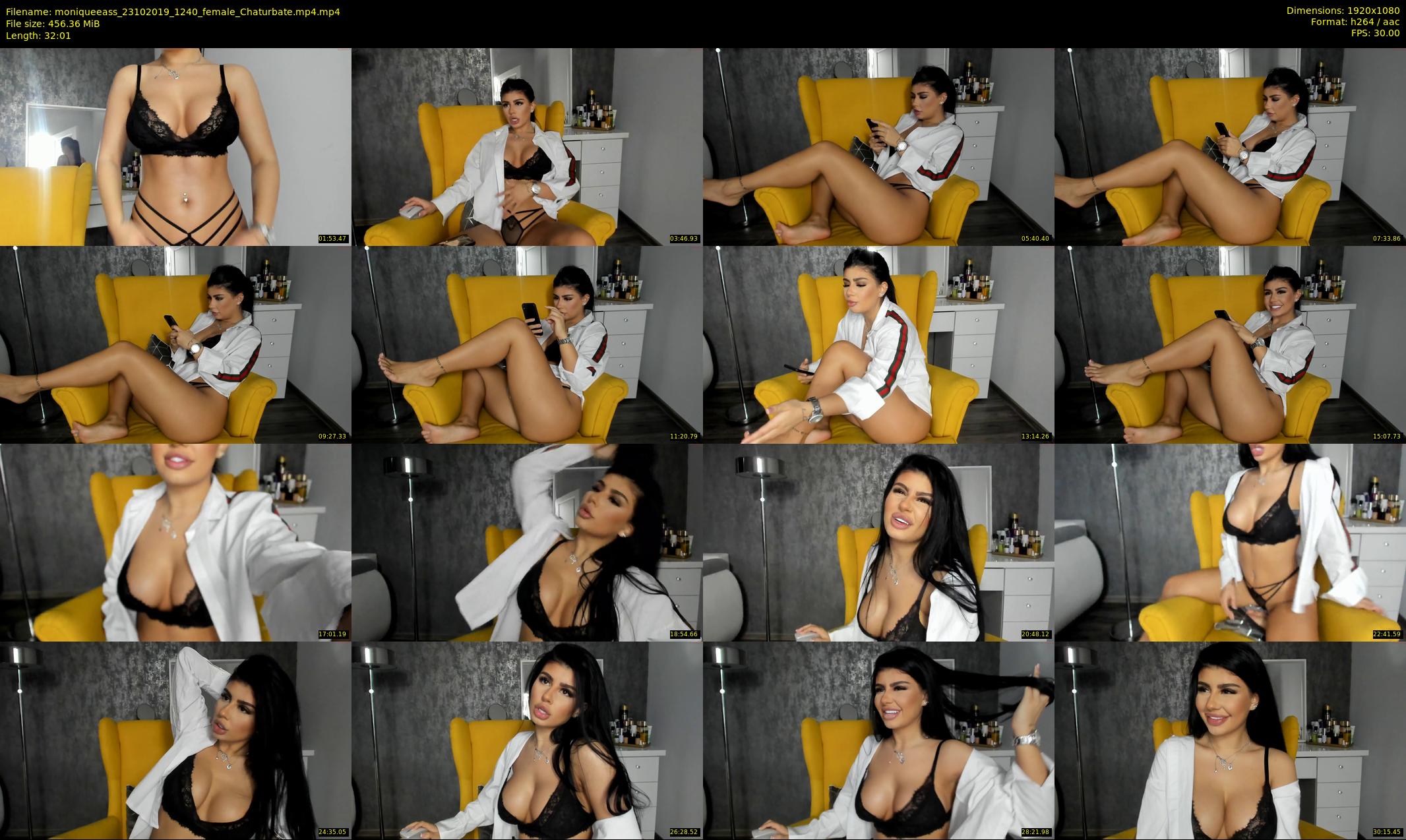 moniqueeass — 33 minute Chaturbate female cam show recording, 1080p, Oct 23, 2019