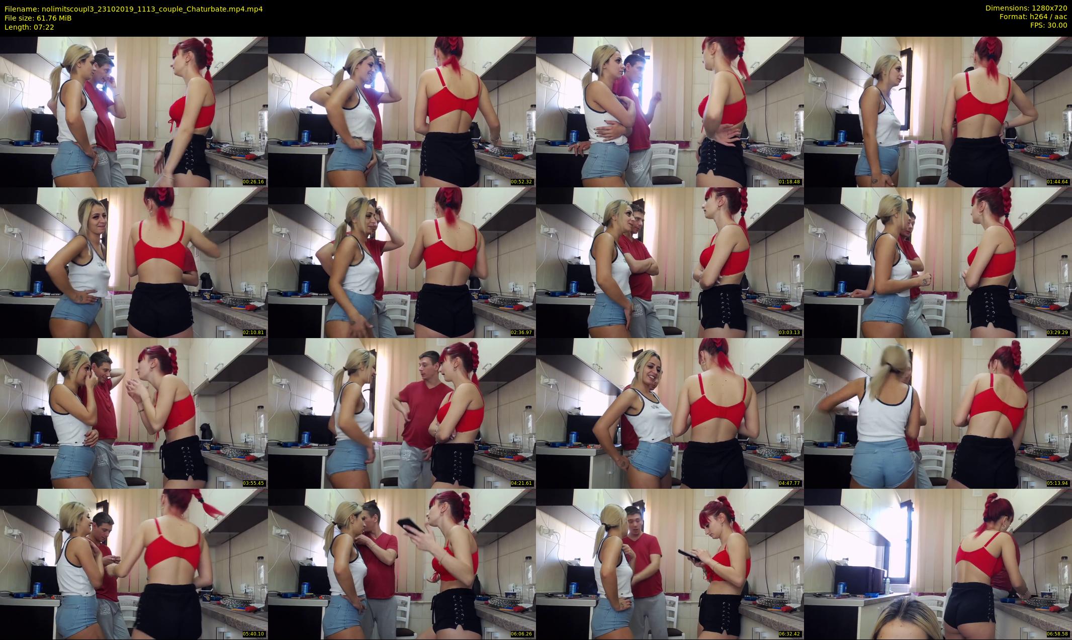 nolimitscoupl3 — 8 minute Chaturbate couple cam show recording, 720p, Oct 23, 2019