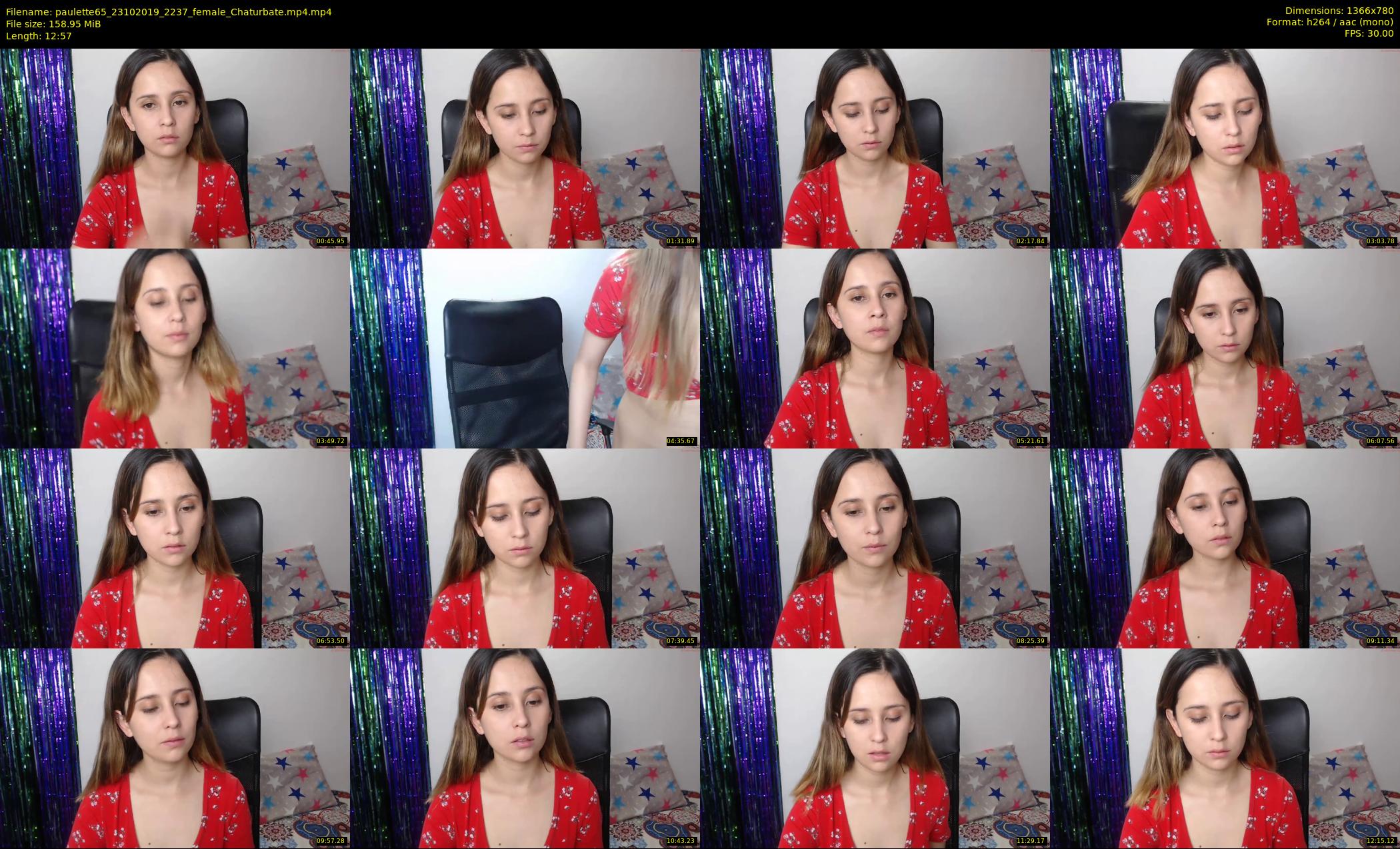 paulette65 — 13 minute Chaturbate female cam show recording, 720p, Oct 23, 2019