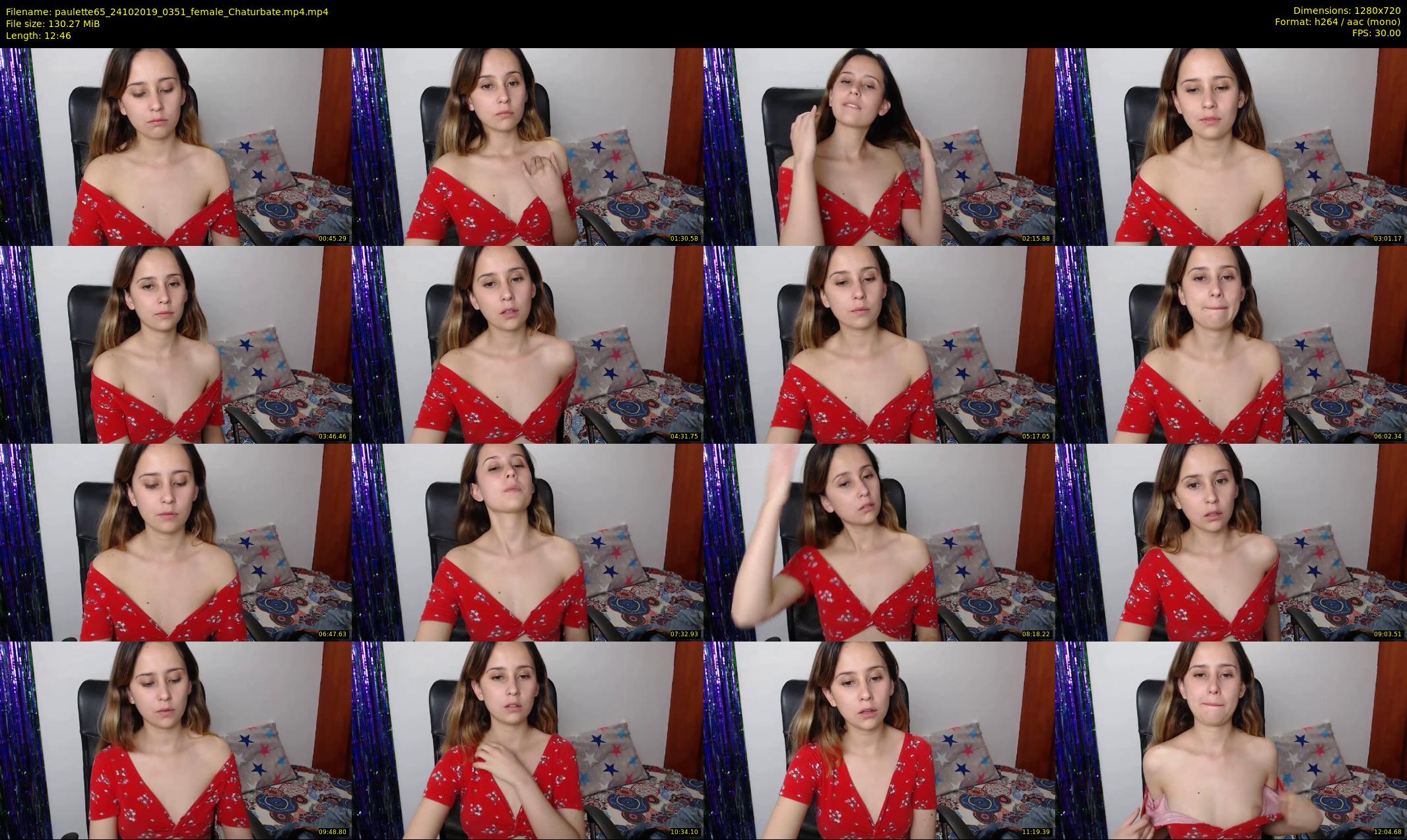 paulette65 — 13 minute Chaturbate female cam show recording, 720p, Oct 24, 2019