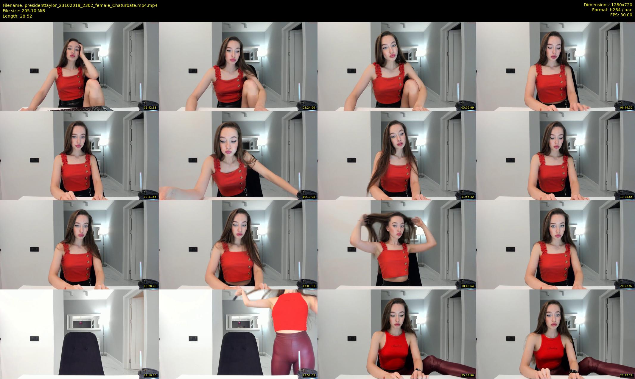 presidenttaylor — 29 minute Chaturbate female cam show recording, 720p, Oct 23, 2019