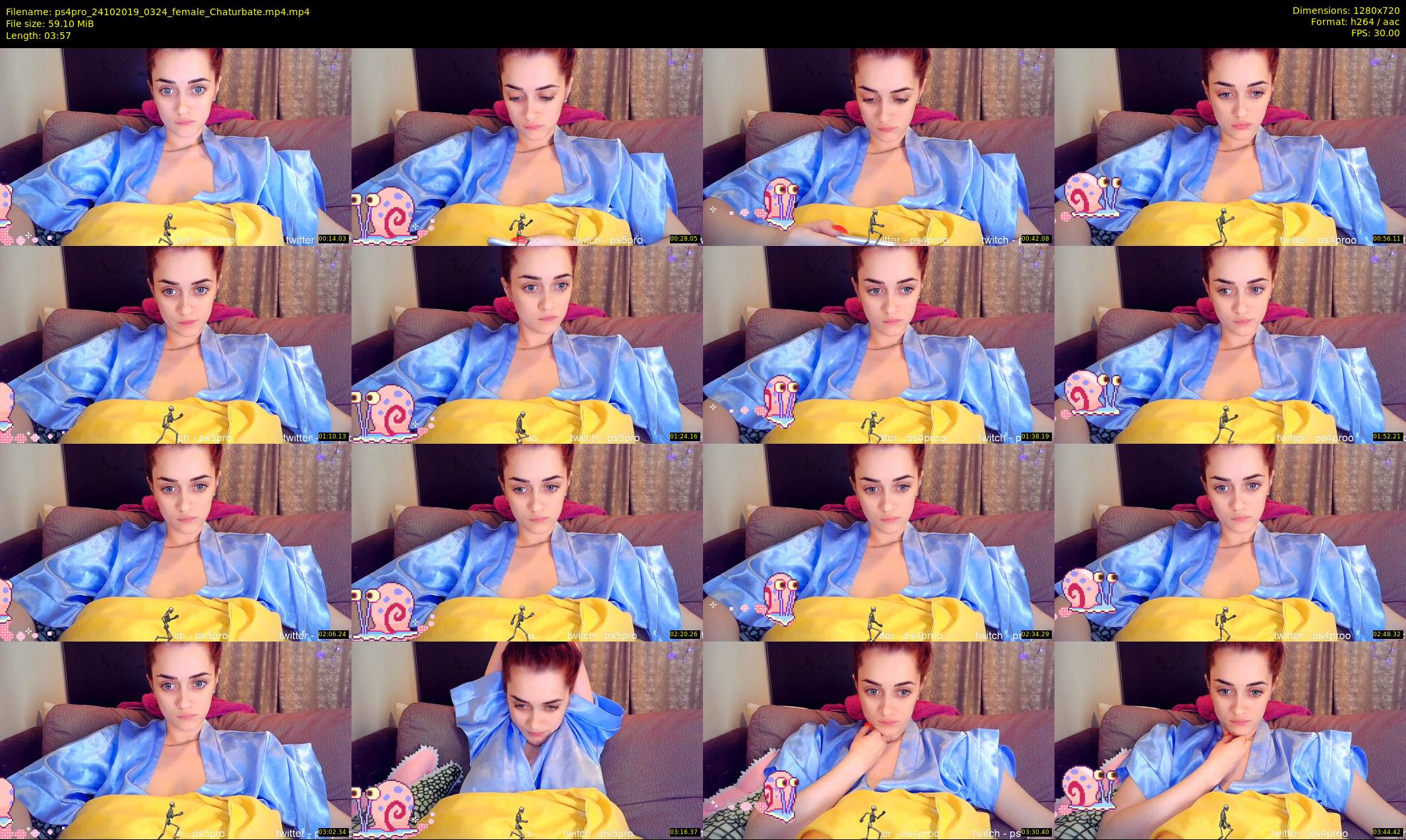 ps4pro — 4 minute Chaturbate female cam show recording, 720p, Oct 24, 2019