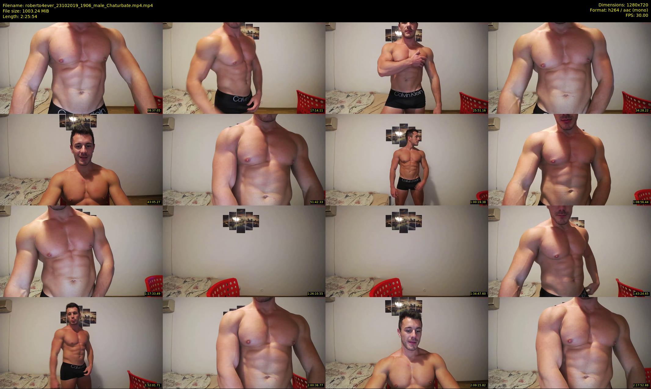 roberto4ever — 146 minute Chaturbate male cam show recording, 720p, Oct 23, 2019