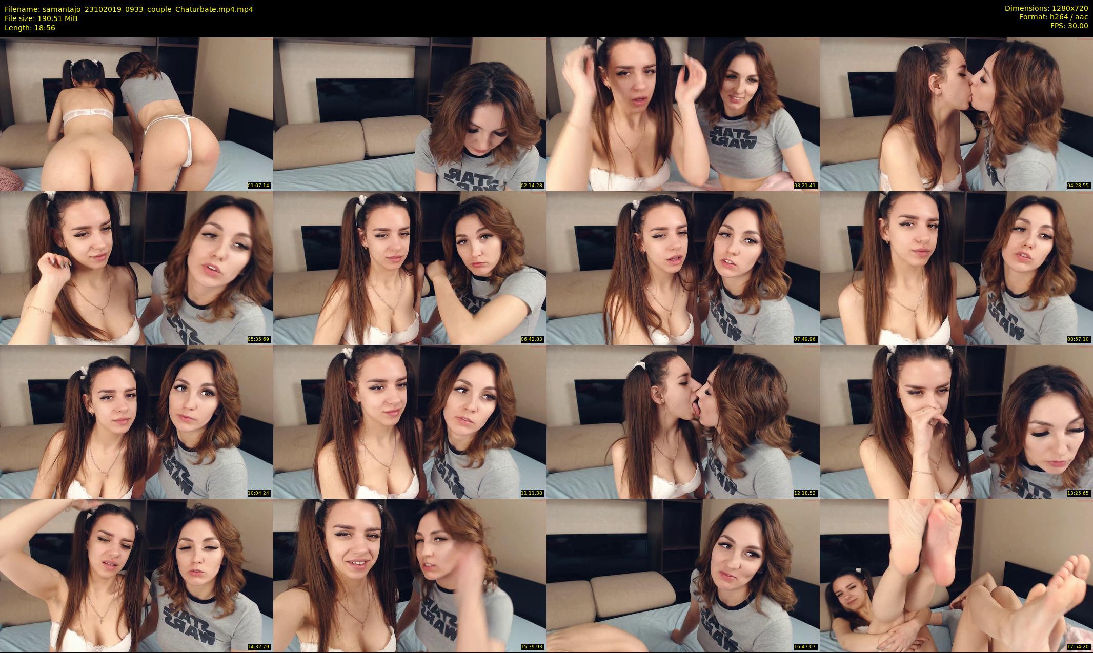 samantajo — 19 minute Chaturbate female cam show recording, 720p, Oct 23, 2019
