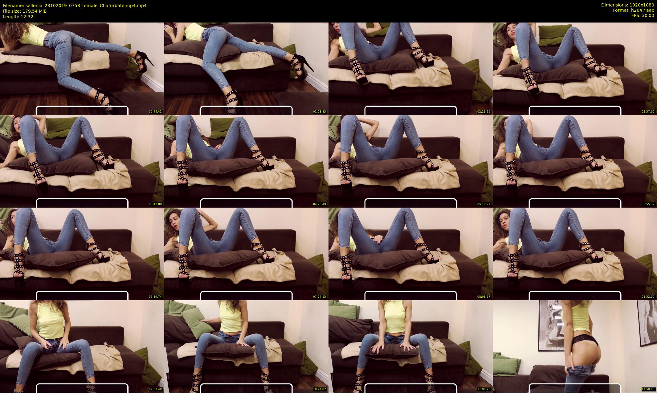 sellenia — 13 minute Chaturbate female cam show recording, 1080p, Oct 23, 2019