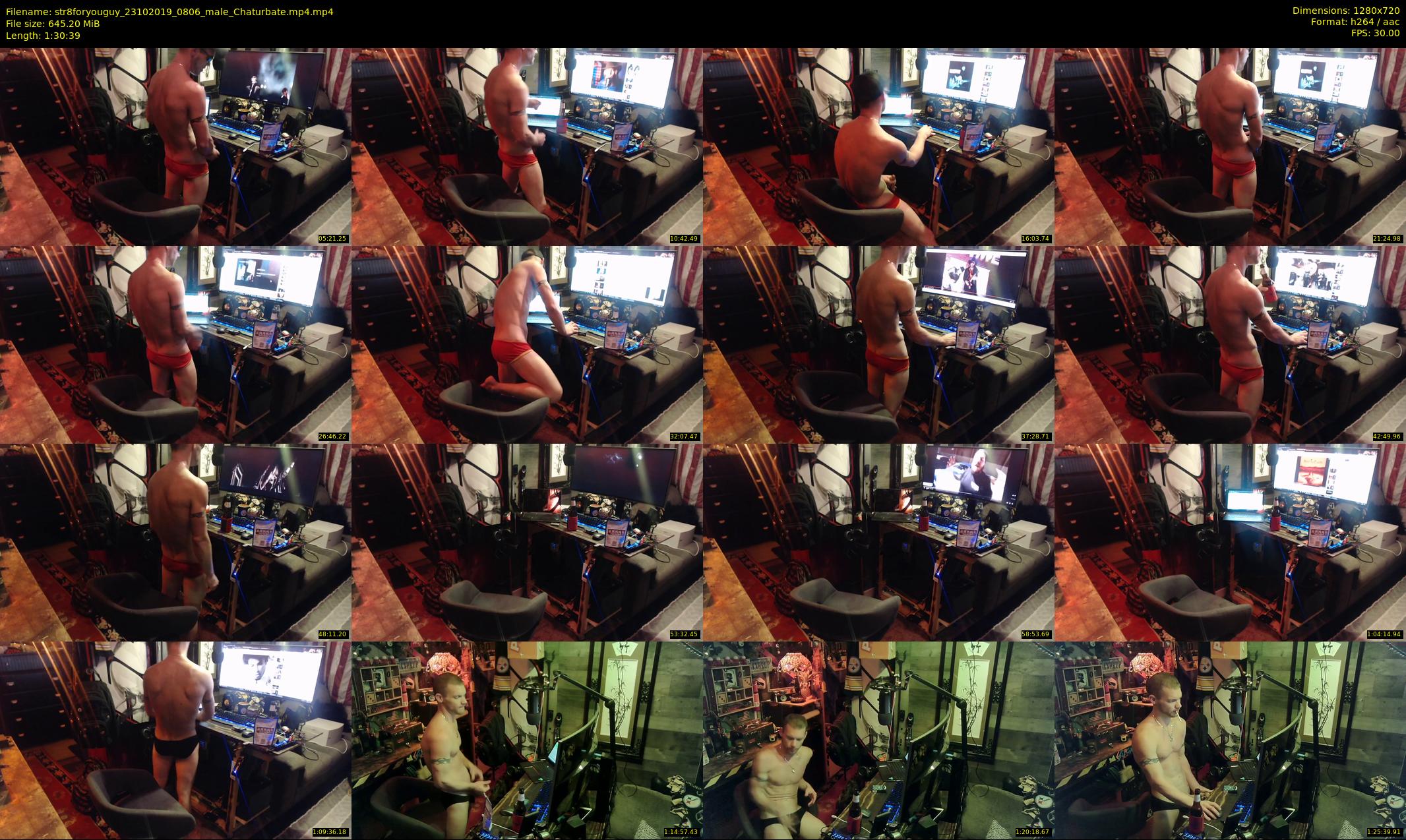 str8foryouguy — 91 minute Chaturbate male cam show recording, 720p, Oct 23, 2019