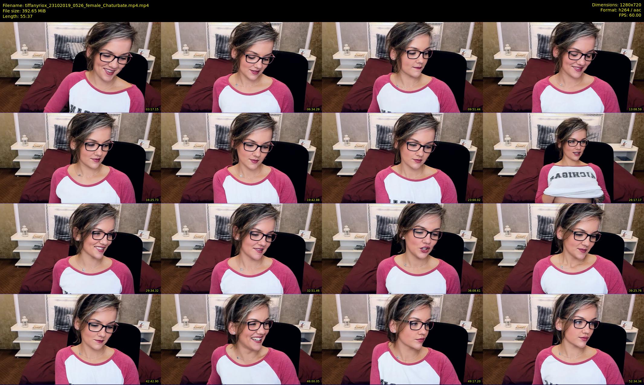 tiffanyriox — 56 minute Chaturbate female cam show recording, 720p, Oct 23, 2019