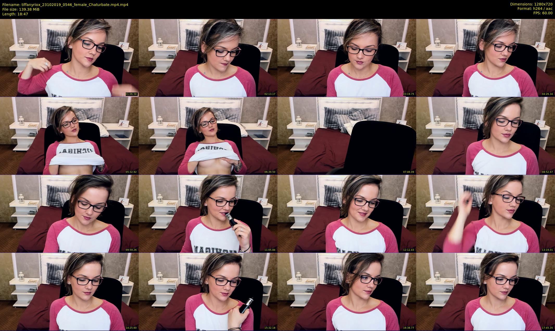 tiffanyriox — 19 minute Chaturbate female cam show recording, 720p, Oct 23, 2019