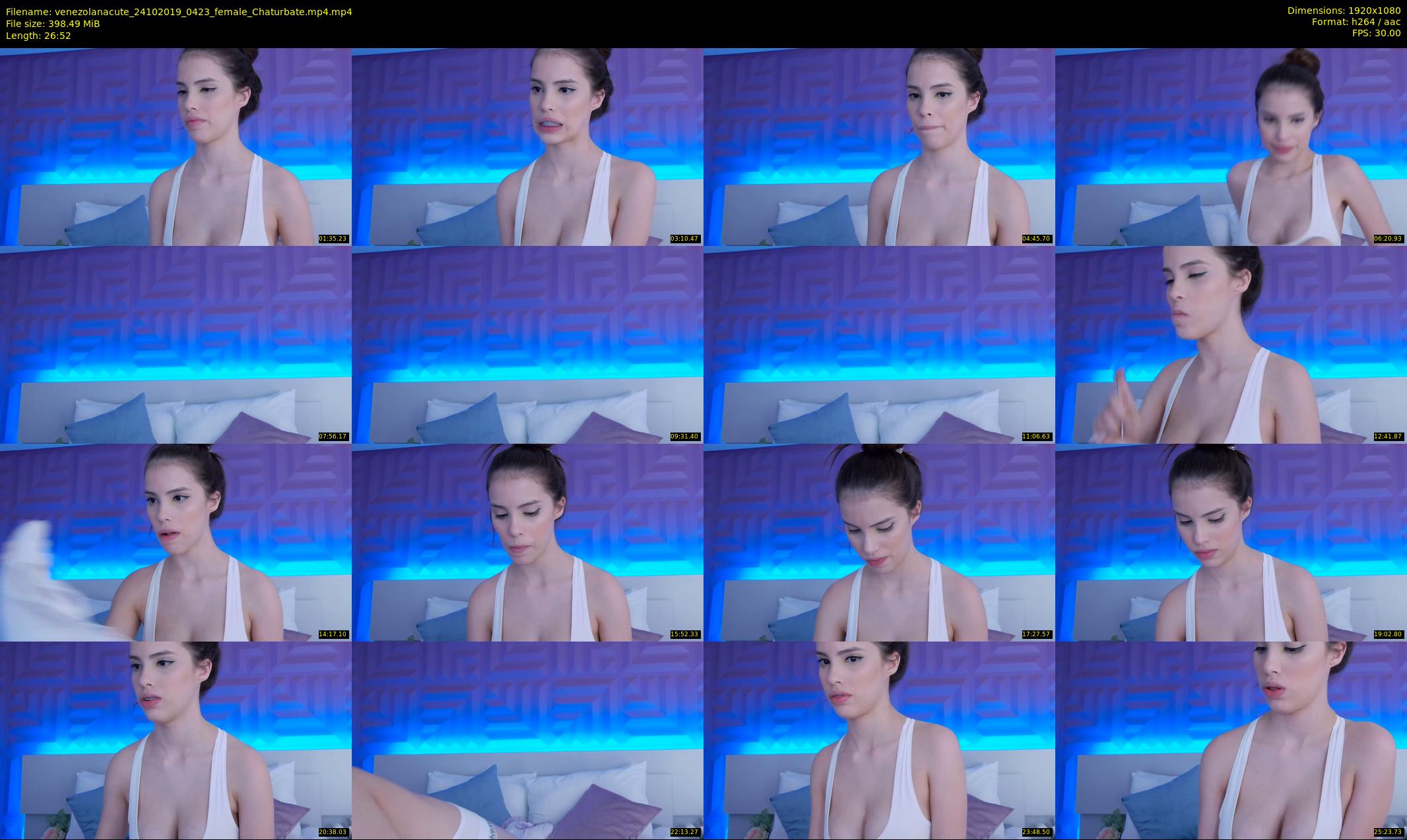 venezolanacute — 27 minute Chaturbate female cam show recording, 1080p, Oct 24, 2019