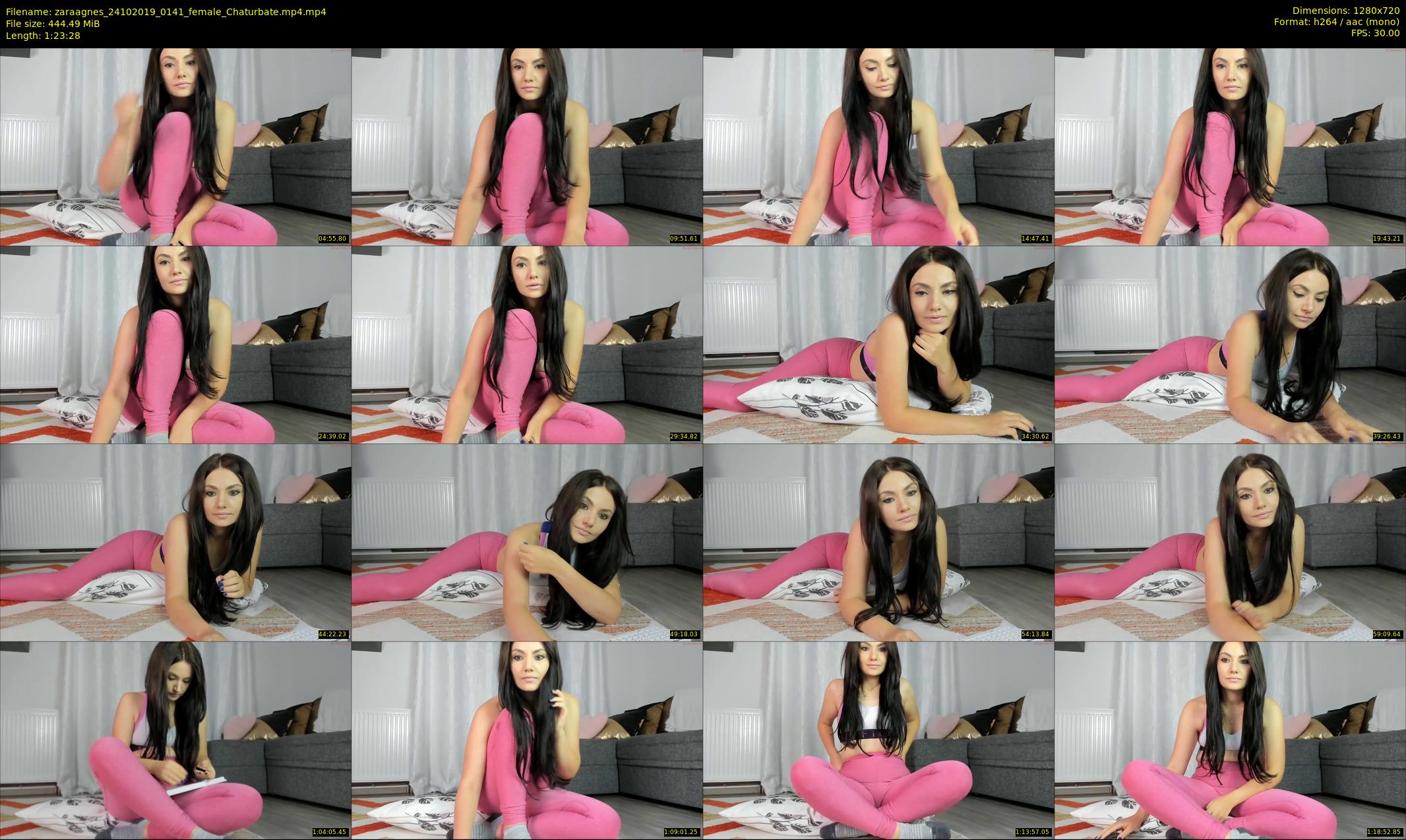 zaraagnes — 84 minute Chaturbate female cam show recording, 720p, Oct 24, 2019