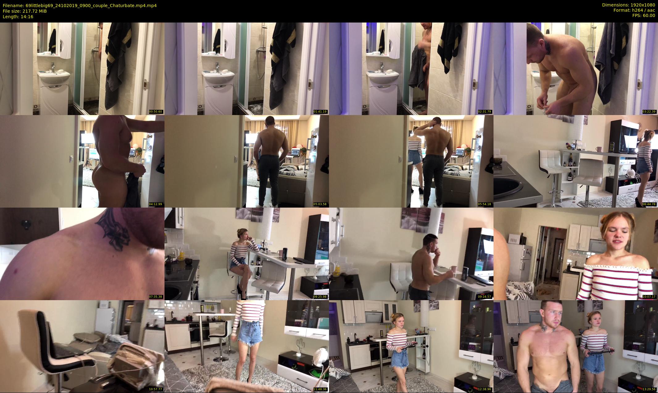 69littlebig69 — 15 minute Chaturbate couple cam show recording, 1080p, Oct 24, 2019