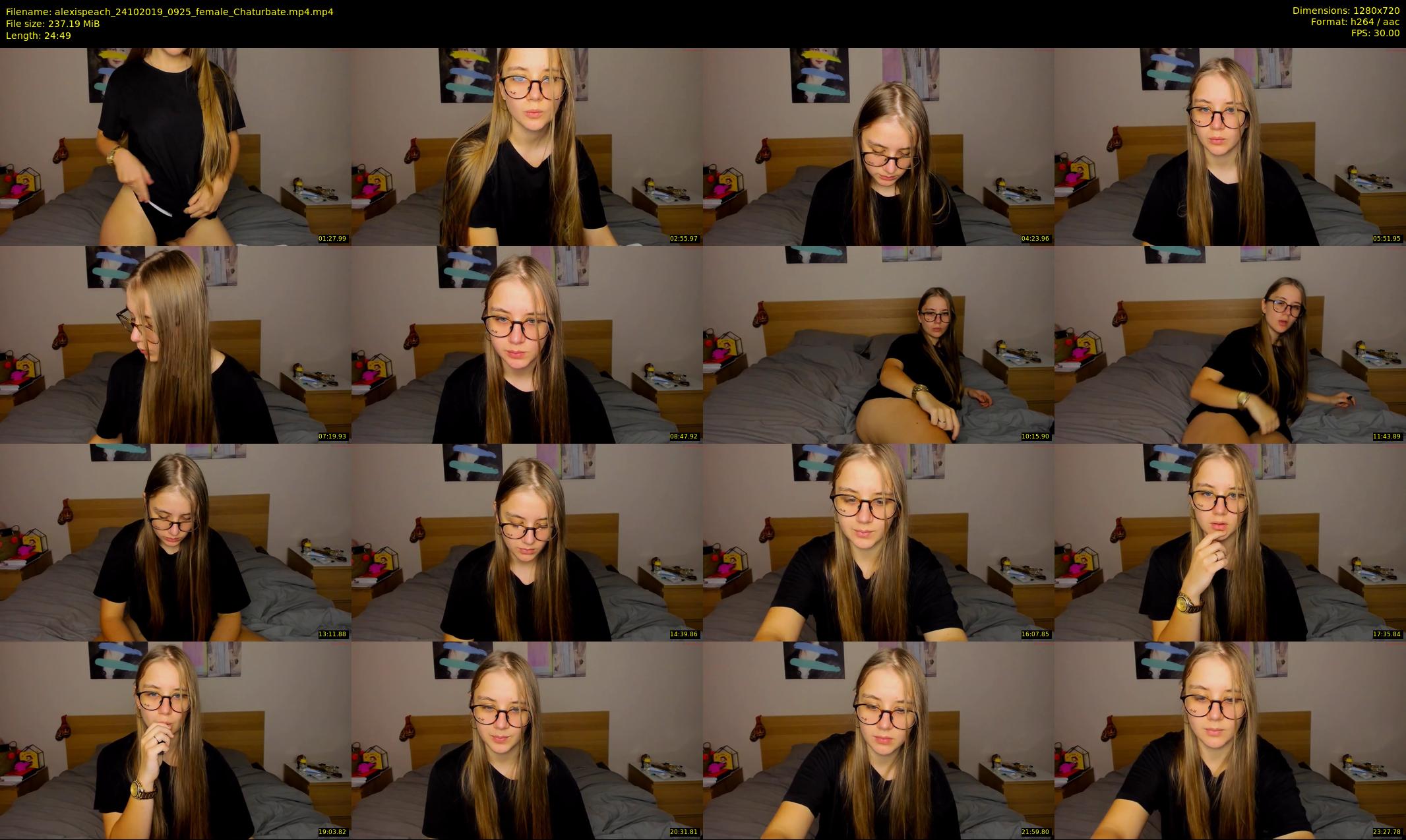 alexispeach — 25 minute Chaturbate female cam show recording, 720p, Oct 24, 2019