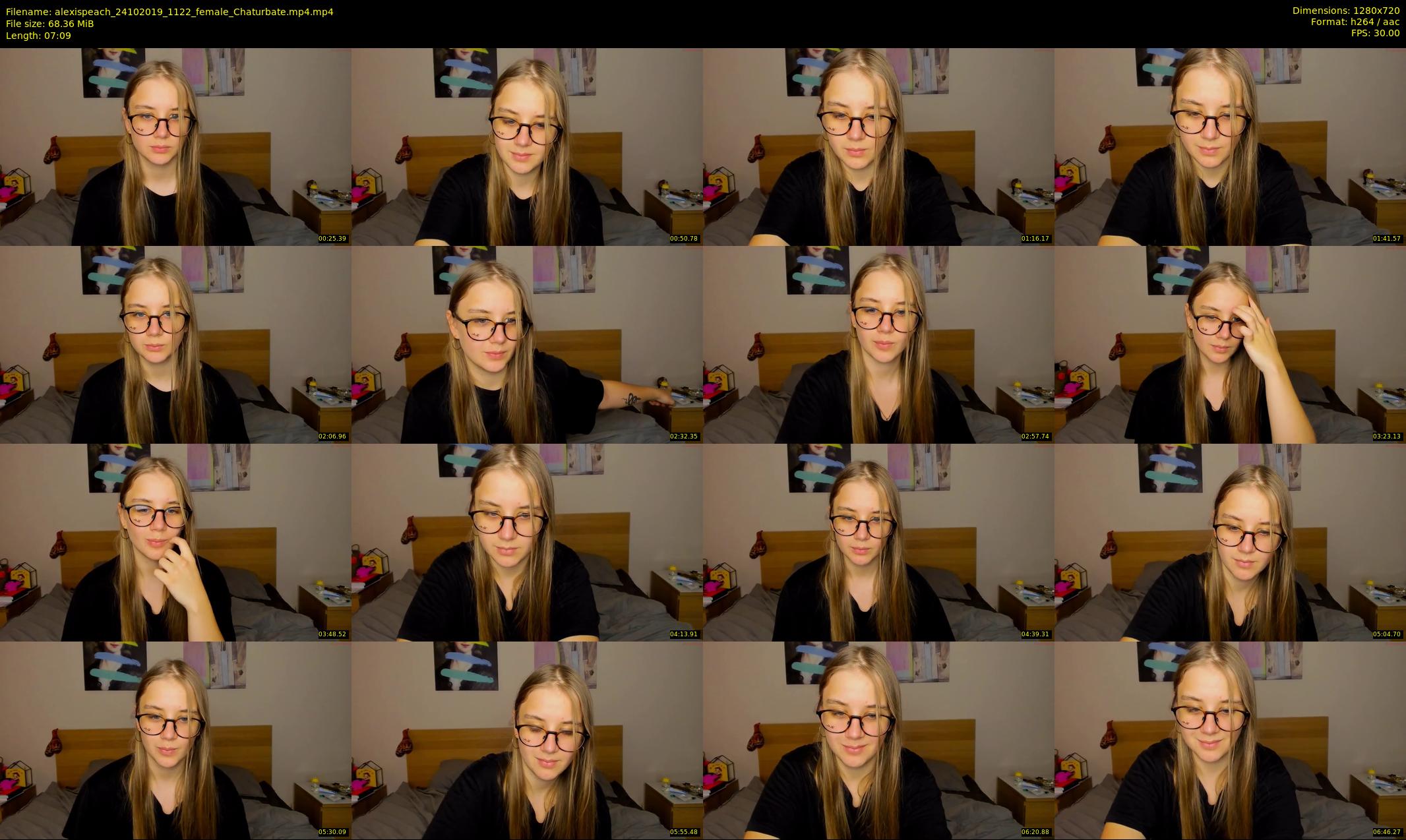 alexispeach — 8 minute Chaturbate female cam show recording, 720p, Oct 24, 2019