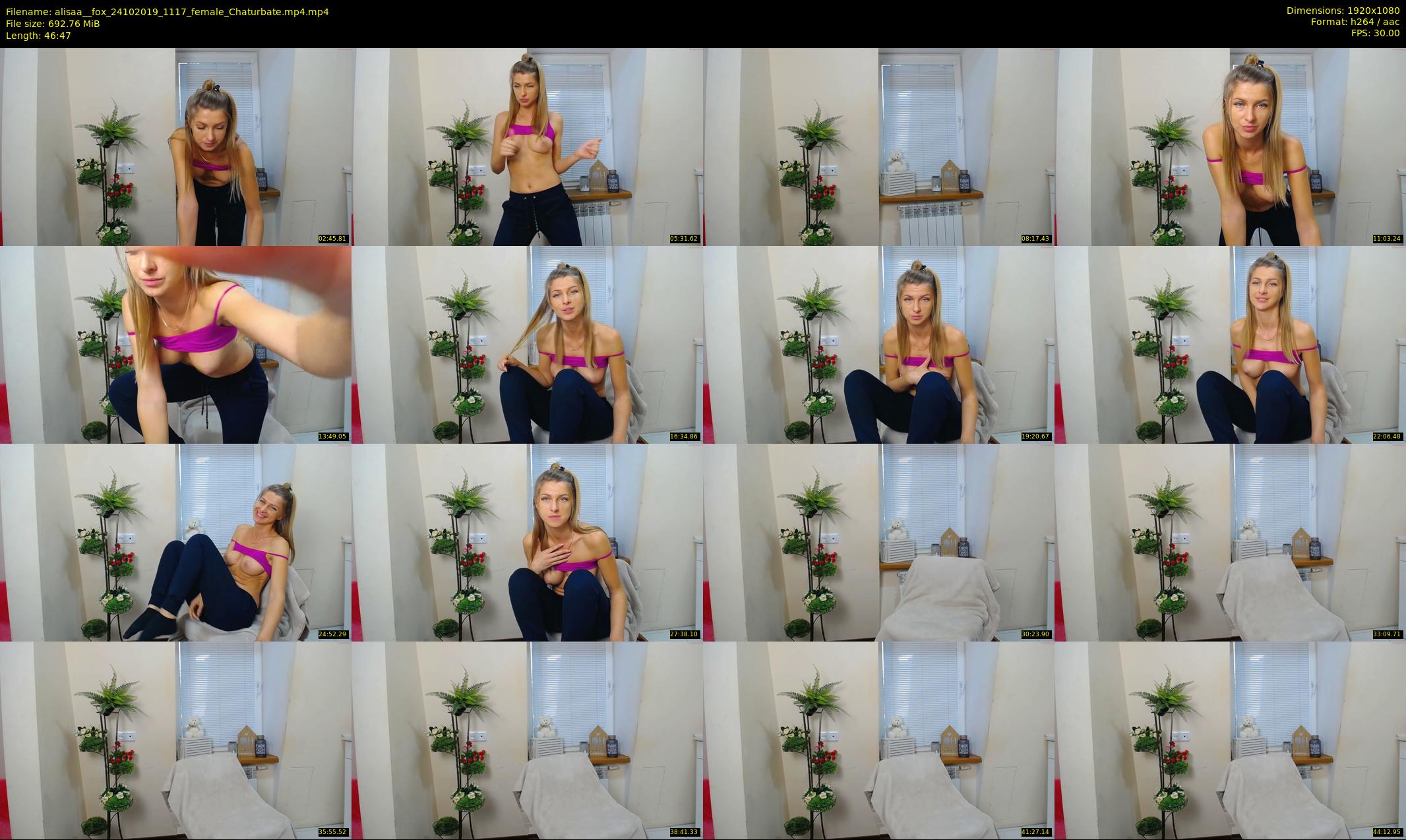 alisaa__fox — 47 minute Chaturbate female cam show recording, 1080p, Oct 24, 2019