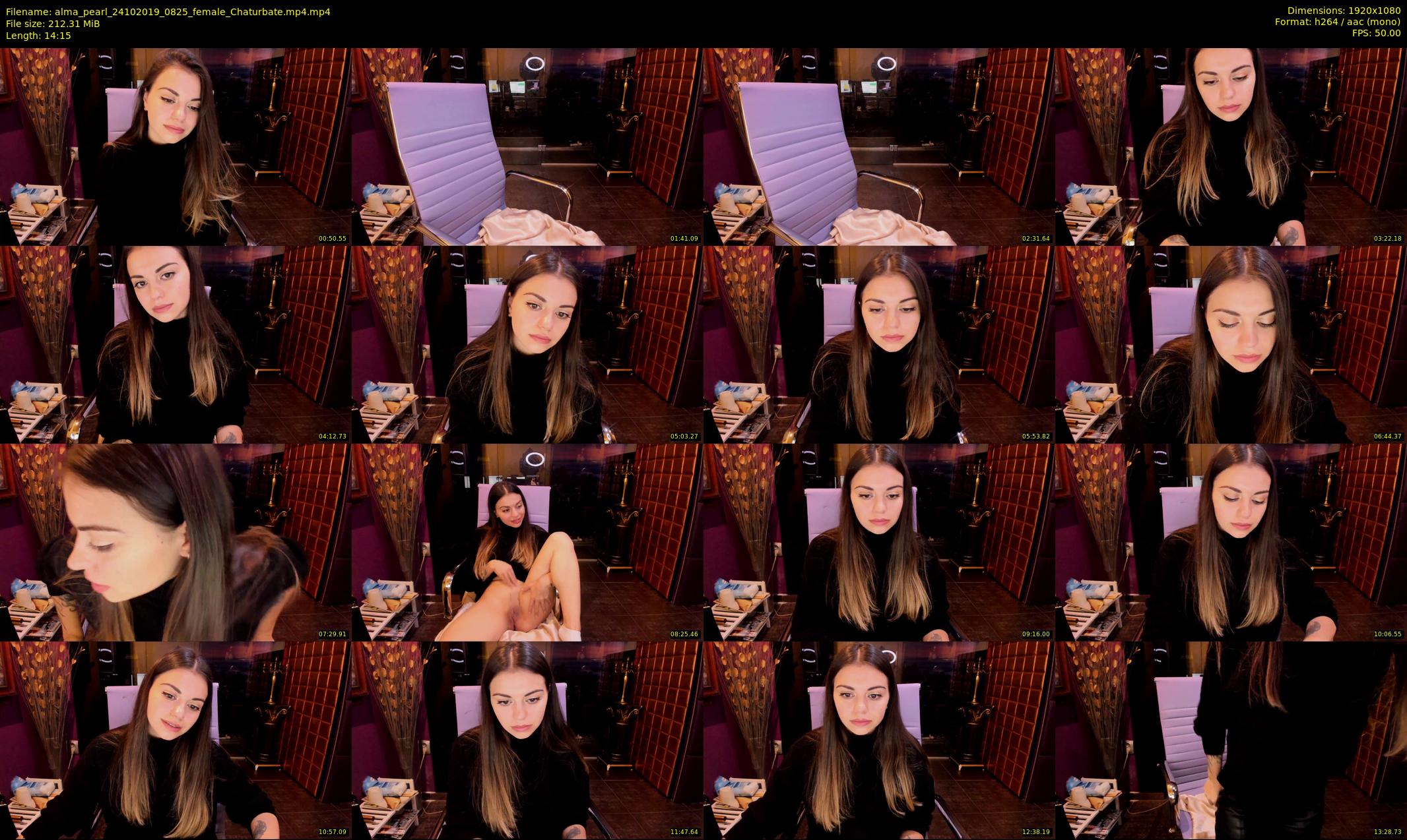 alma_pearl — 15 minute Chaturbate female cam show recording, 1080p, Oct 24, 2019