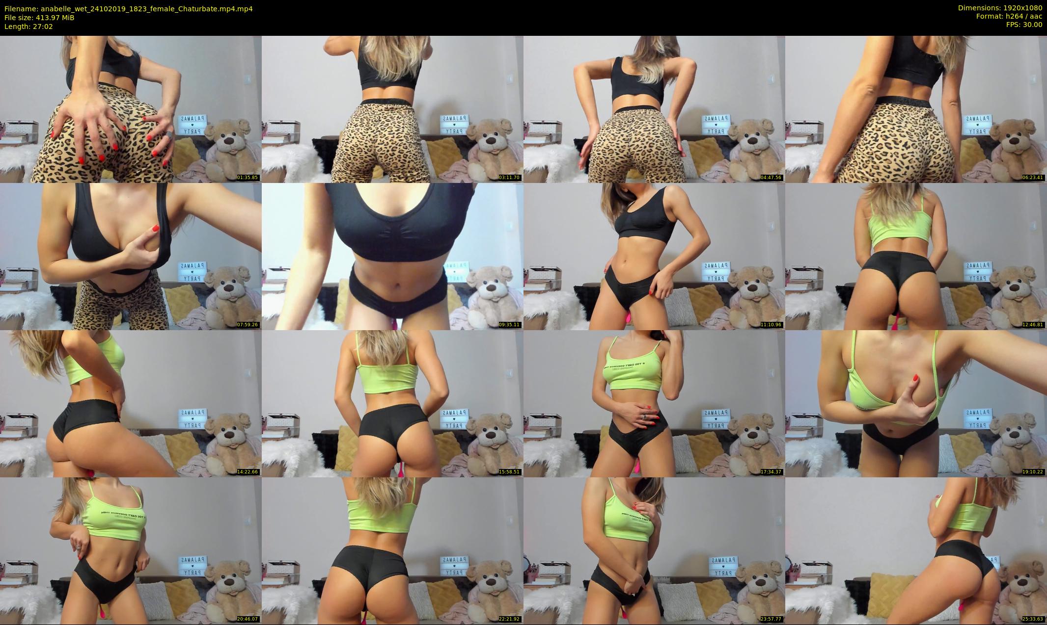 anabelle_wet — 28 minute Chaturbate female cam show recording, 1080p, Oct 24, 2019