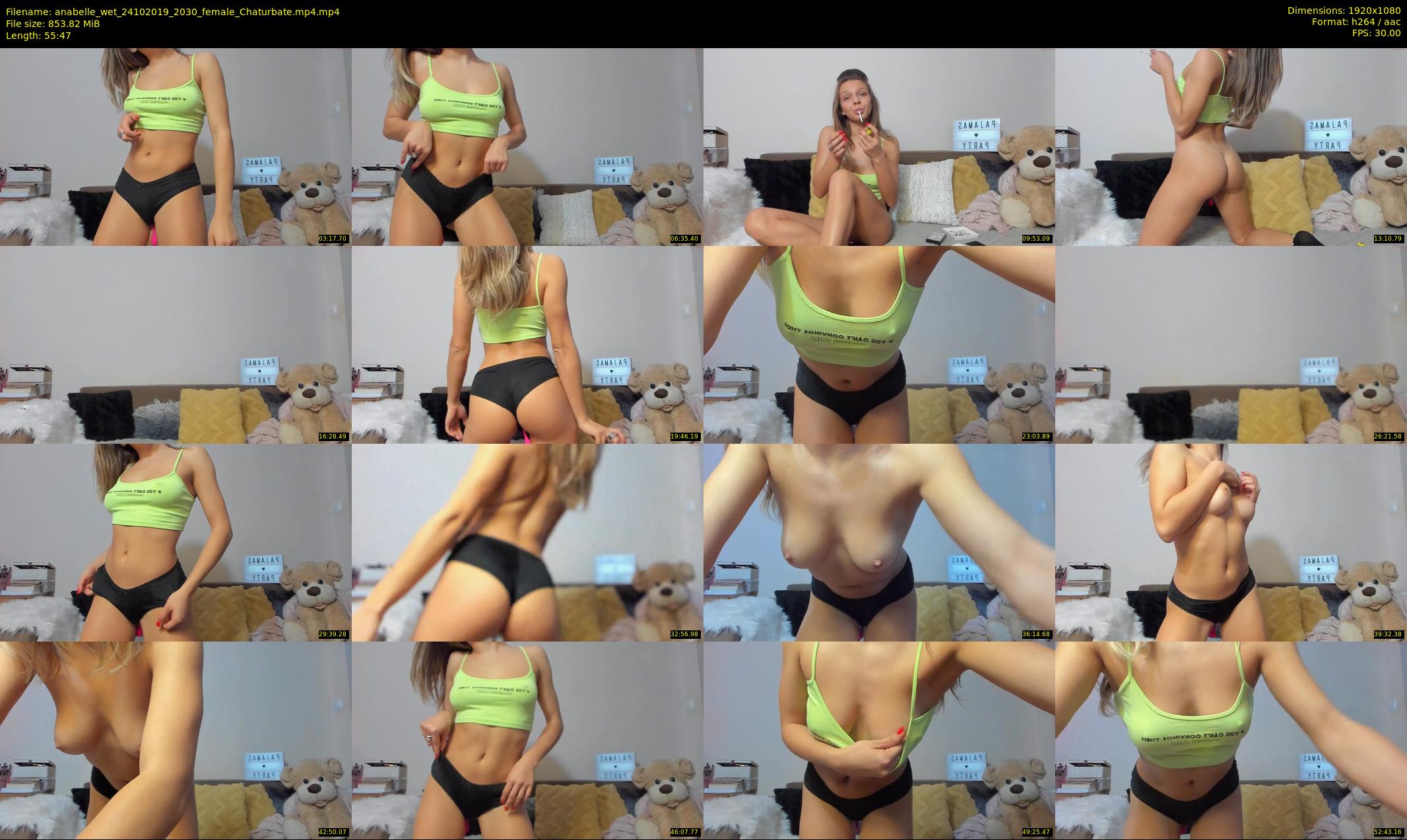 anabelle_wet — 56 minute Chaturbate female cam show recording, 1080p, Oct 24, 2019