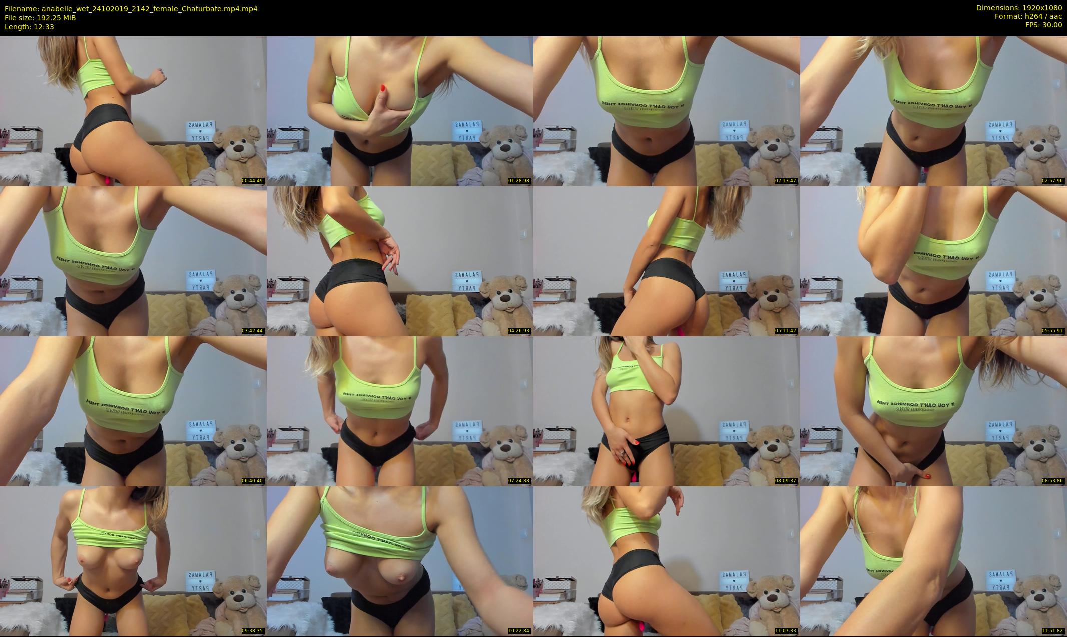 anabelle_wet — 13 minute Chaturbate female cam show recording, 1080p, Oct 24, 2019