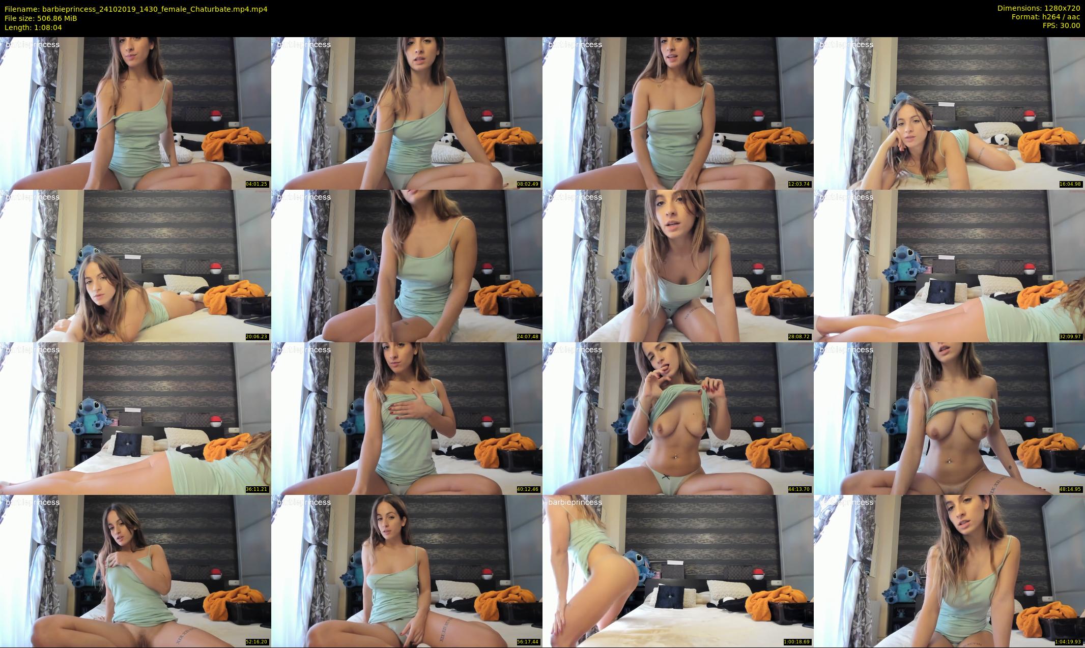 barbieprincess — 69 minute Chaturbate female cam show recording, 720p, Oct 24, 2019