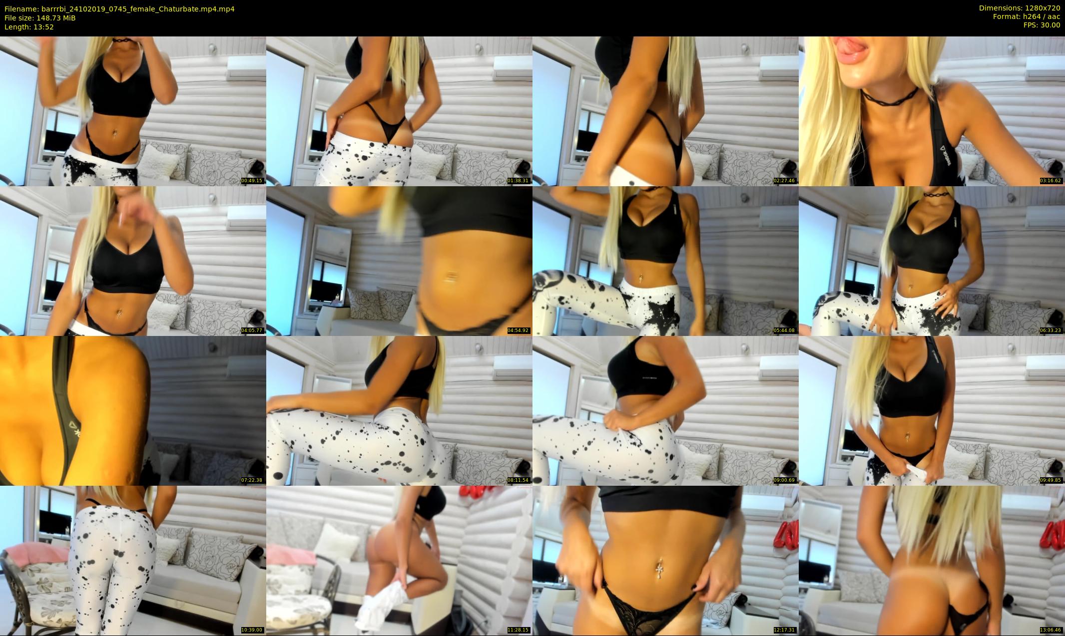 barrrbi — 14 minute Chaturbate female cam show recording, 720p, Oct 24, 2019