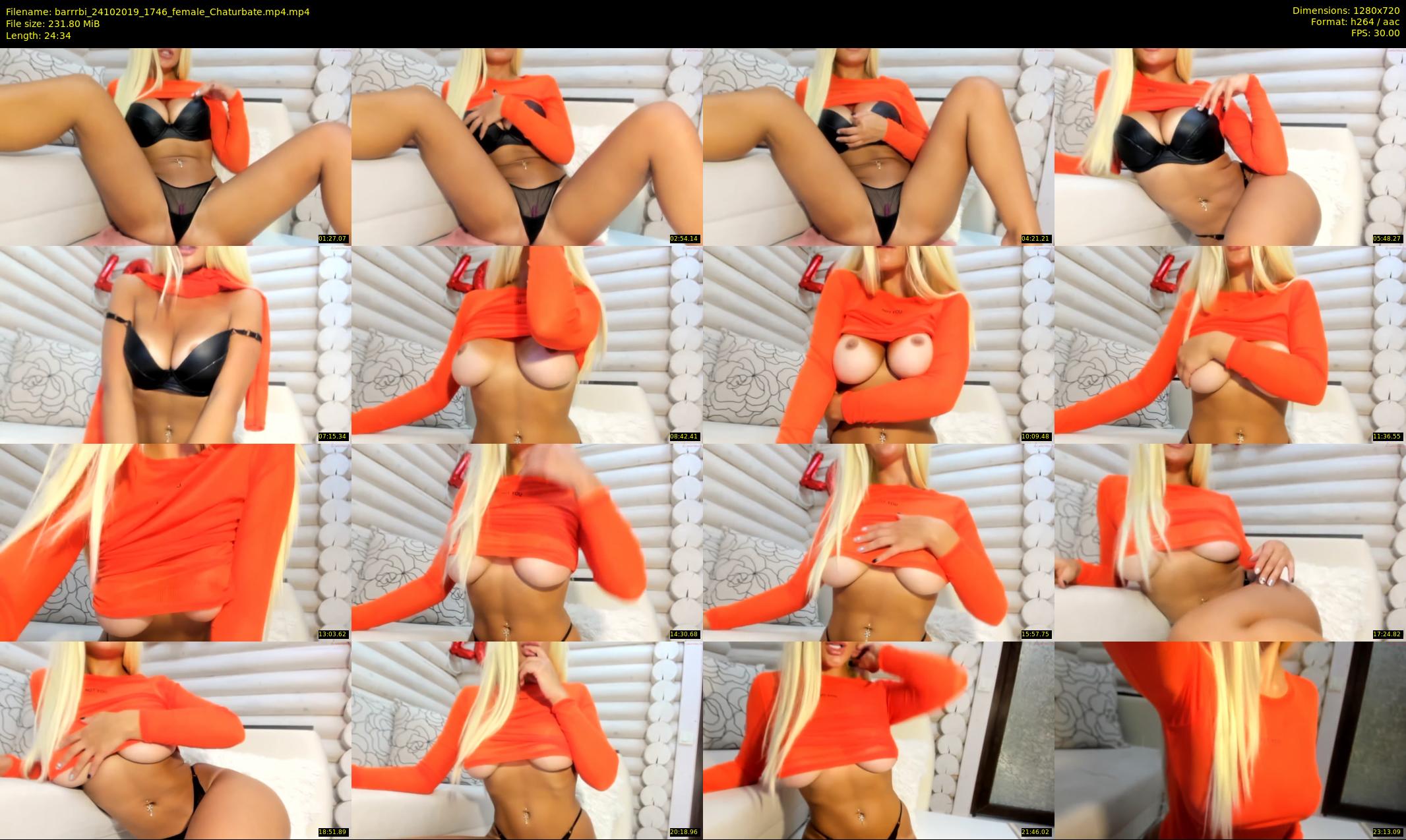 barrrbi — 25 minute Chaturbate female cam show recording, 720p, Oct 24, 2019
