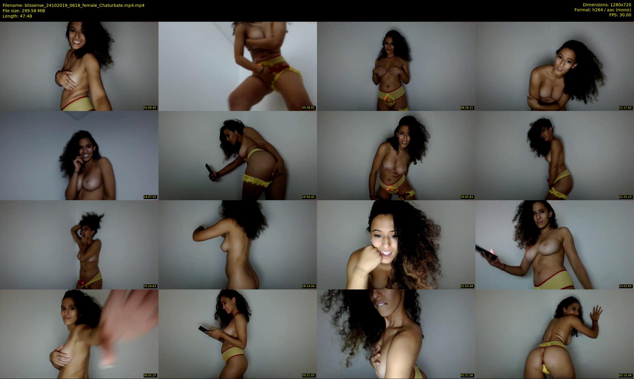 blissense — 48 minute Chaturbate female cam show recording, 720p, Oct 24, 2019