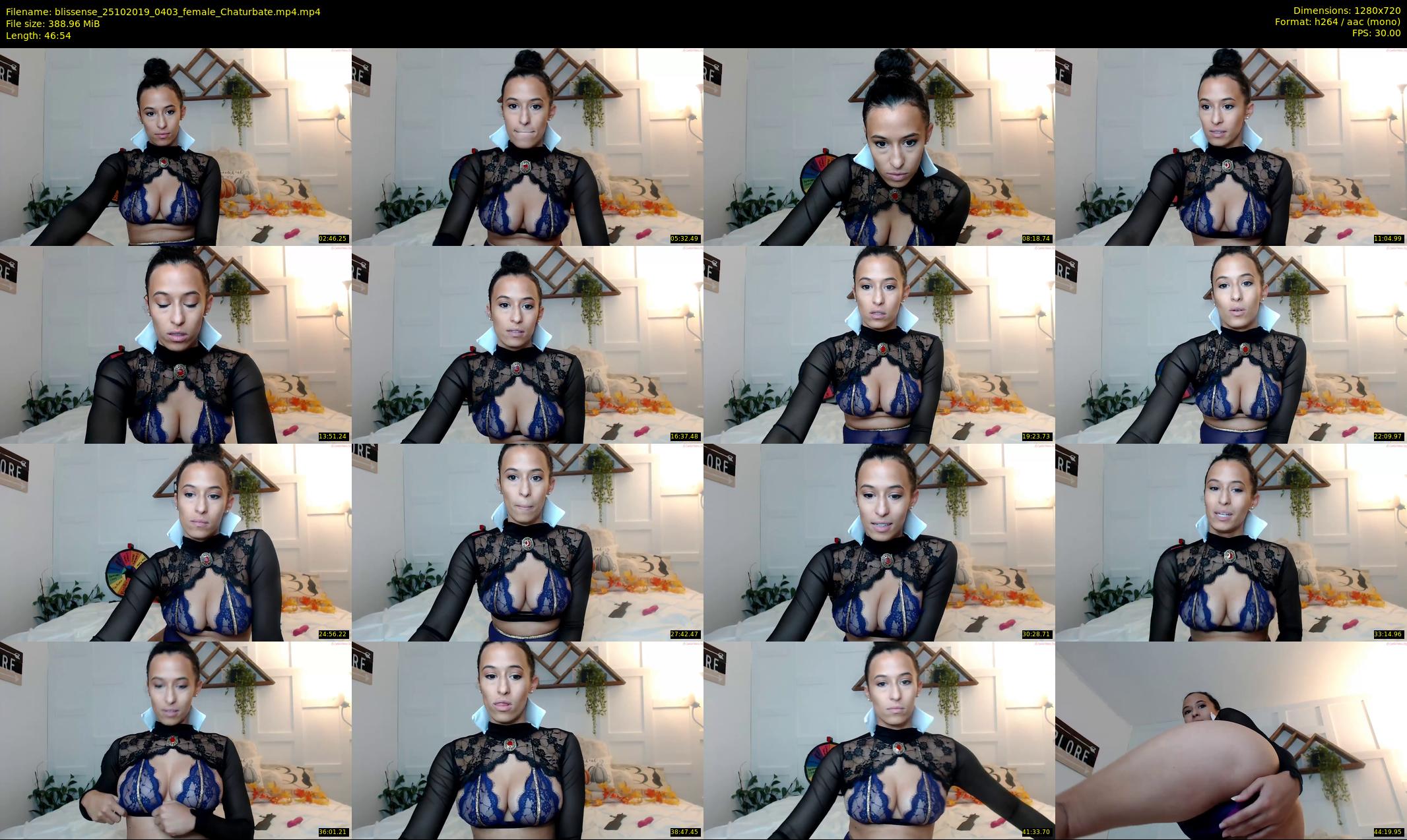 blissense — 47 minute Chaturbate female cam show recording, 720p, Oct 25, 2019