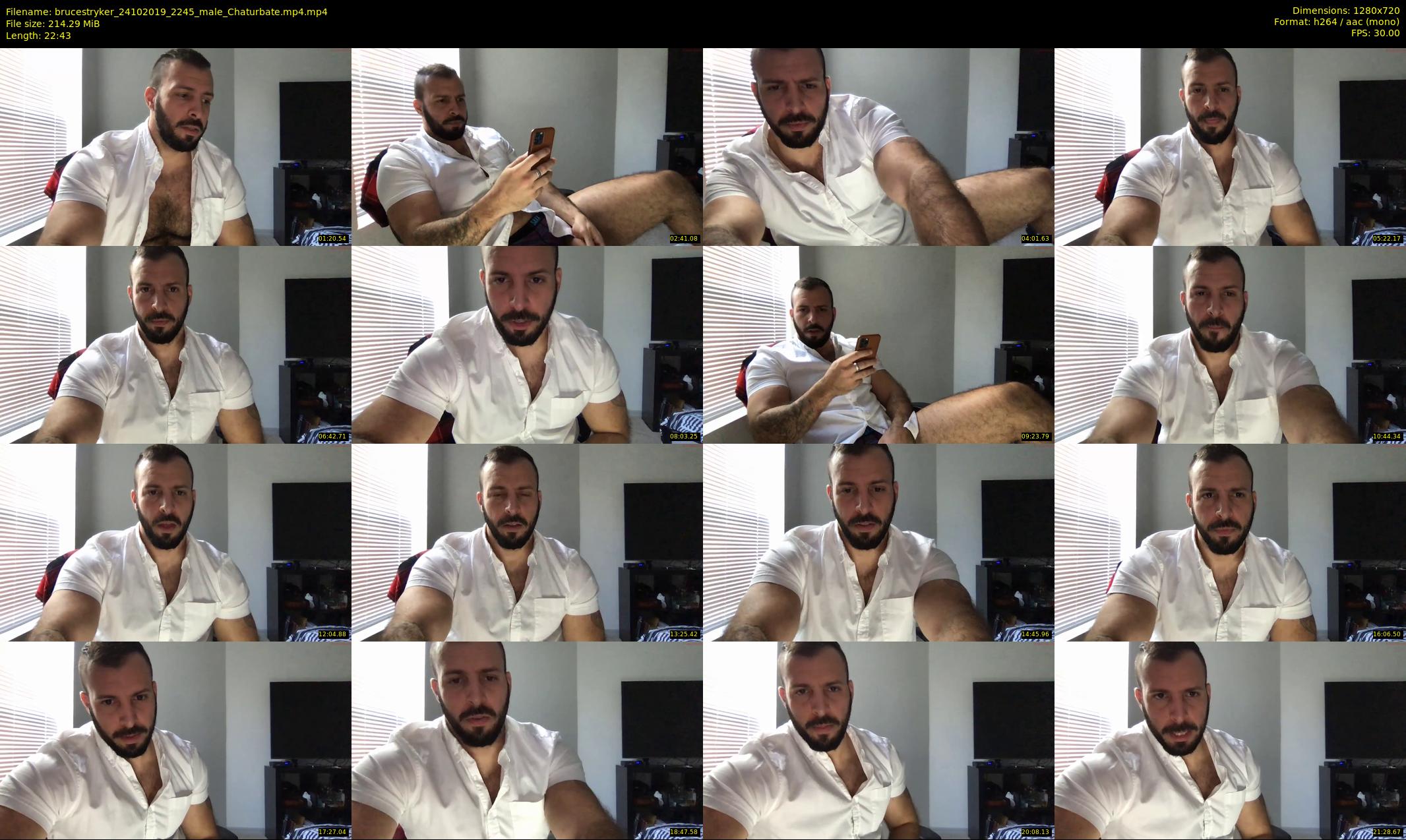 brucestryker — 23 minute Chaturbate male cam show recording, 720p, Oct 24, 2019