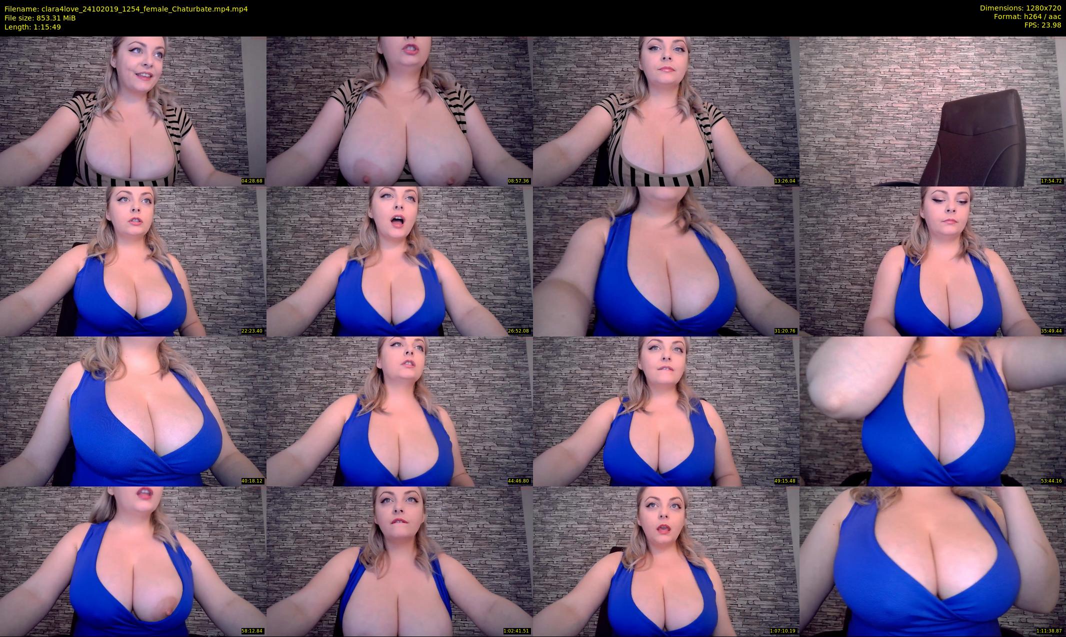 clara4love — 76 minute Chaturbate female cam show recording, 720p, Oct 24, 2019